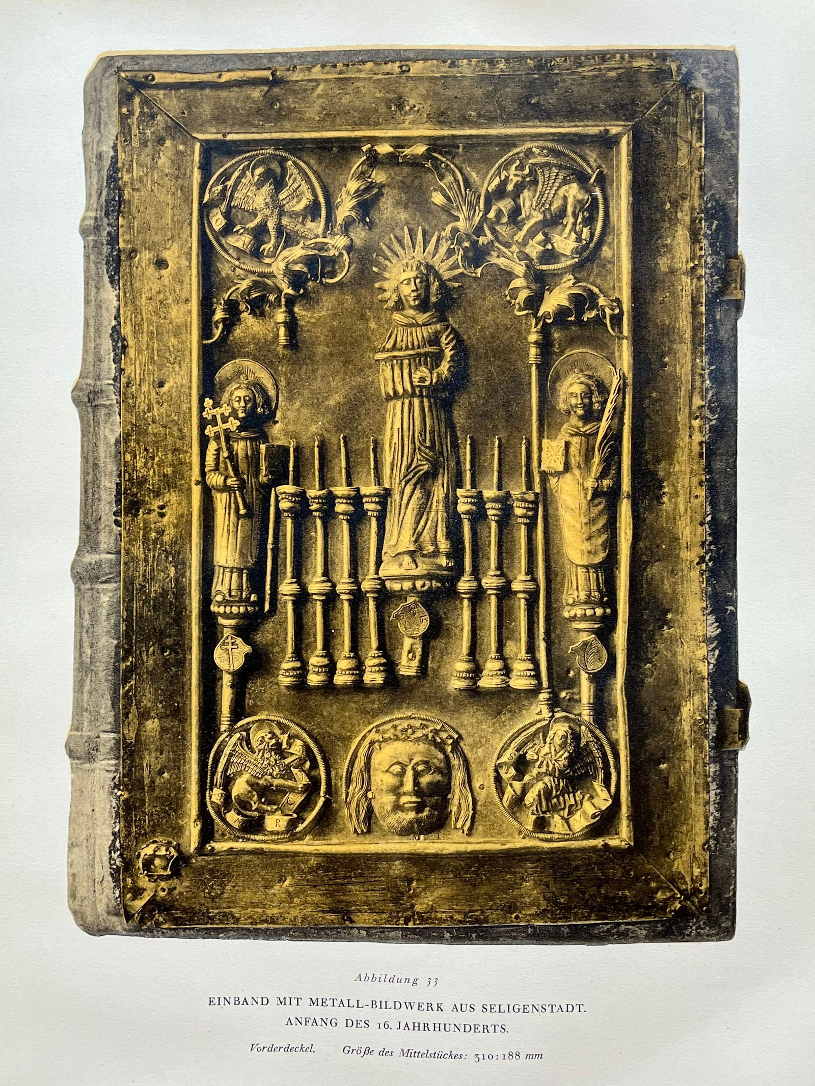 Original Antique Lithograph Antique Bookbinding Office Library Decor (1 of 2)