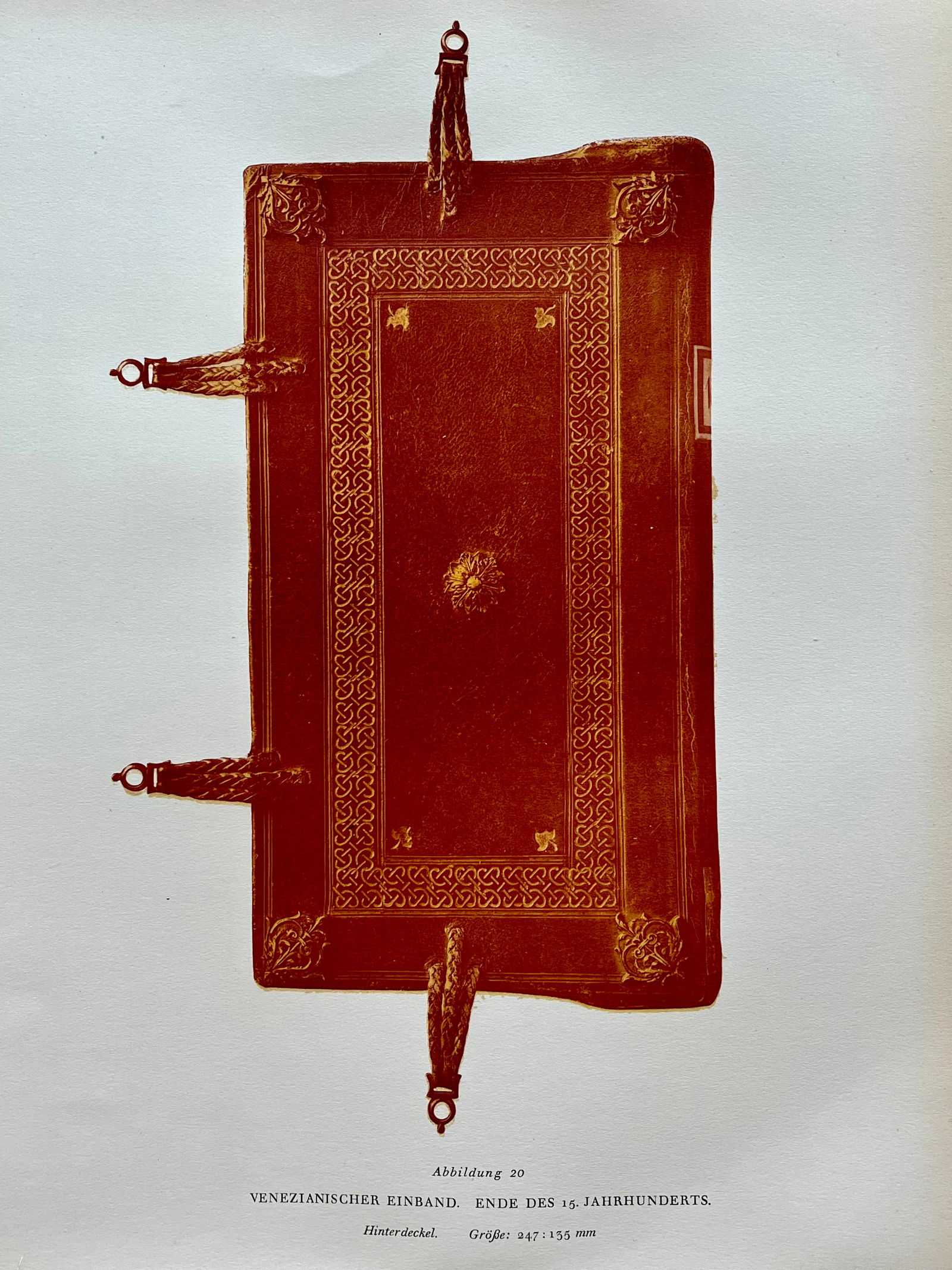 Original Antique Lithograph Antique Bookbinding Office Library Decor (1 of 2)