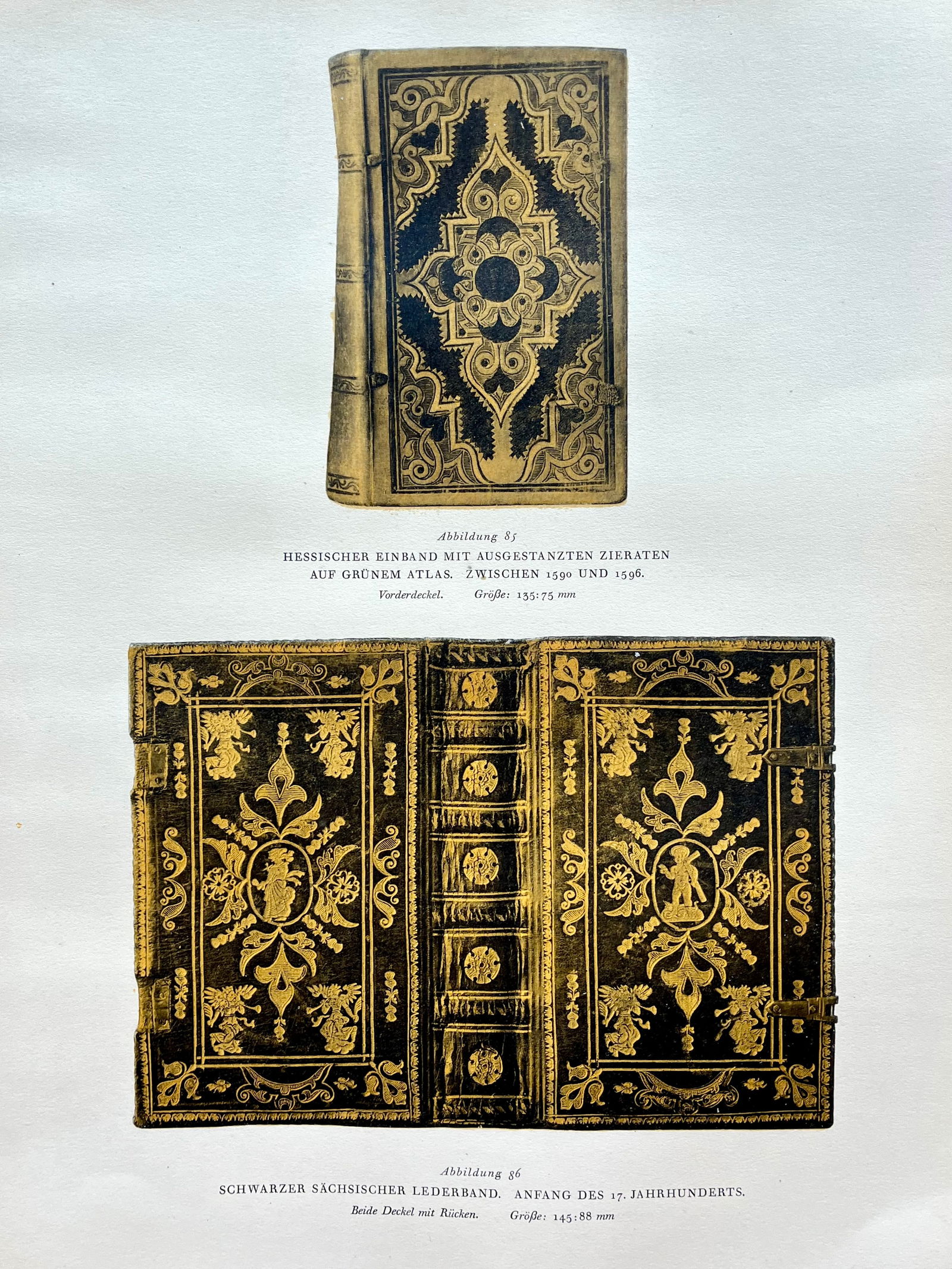 Original Antique Lithograph Antique Bookbinding Office Library Decor (1 of 2)