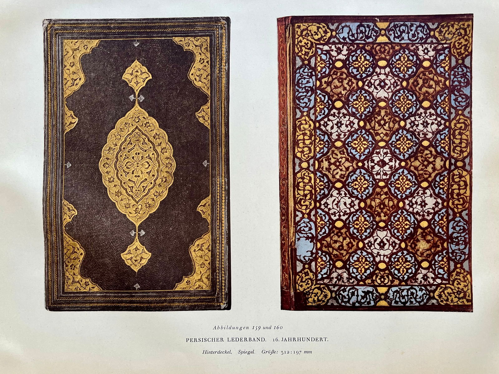 Original Antique Lithograph Antique Bookbinding Office Library Decor (1 of 2)