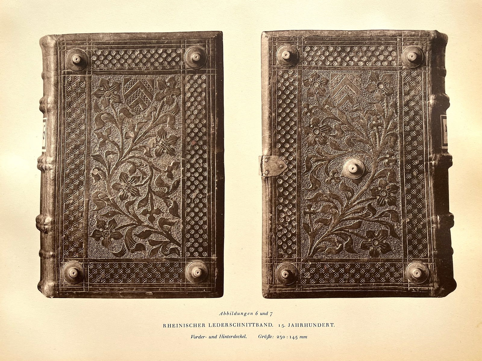 Original Antique Lithograph Antique Bookbinding Office Library Decor (1 of 2)