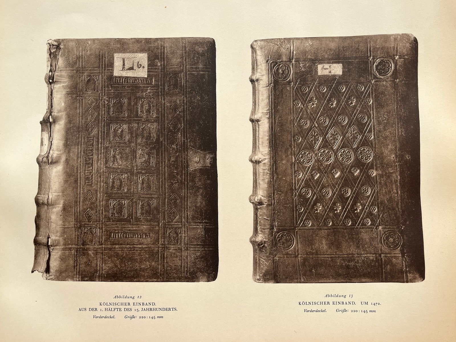 Original Antique Lithograph Antique Bookbinding Office Library Decor (1 of 2)