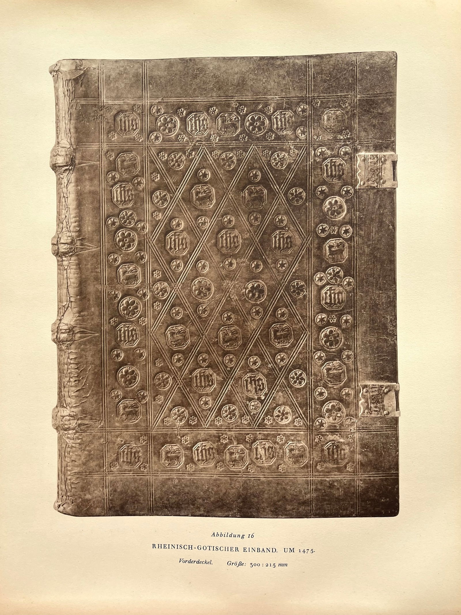 Original Antique Lithograph Antique Bookbinding Office Library Decor (1 of 2)