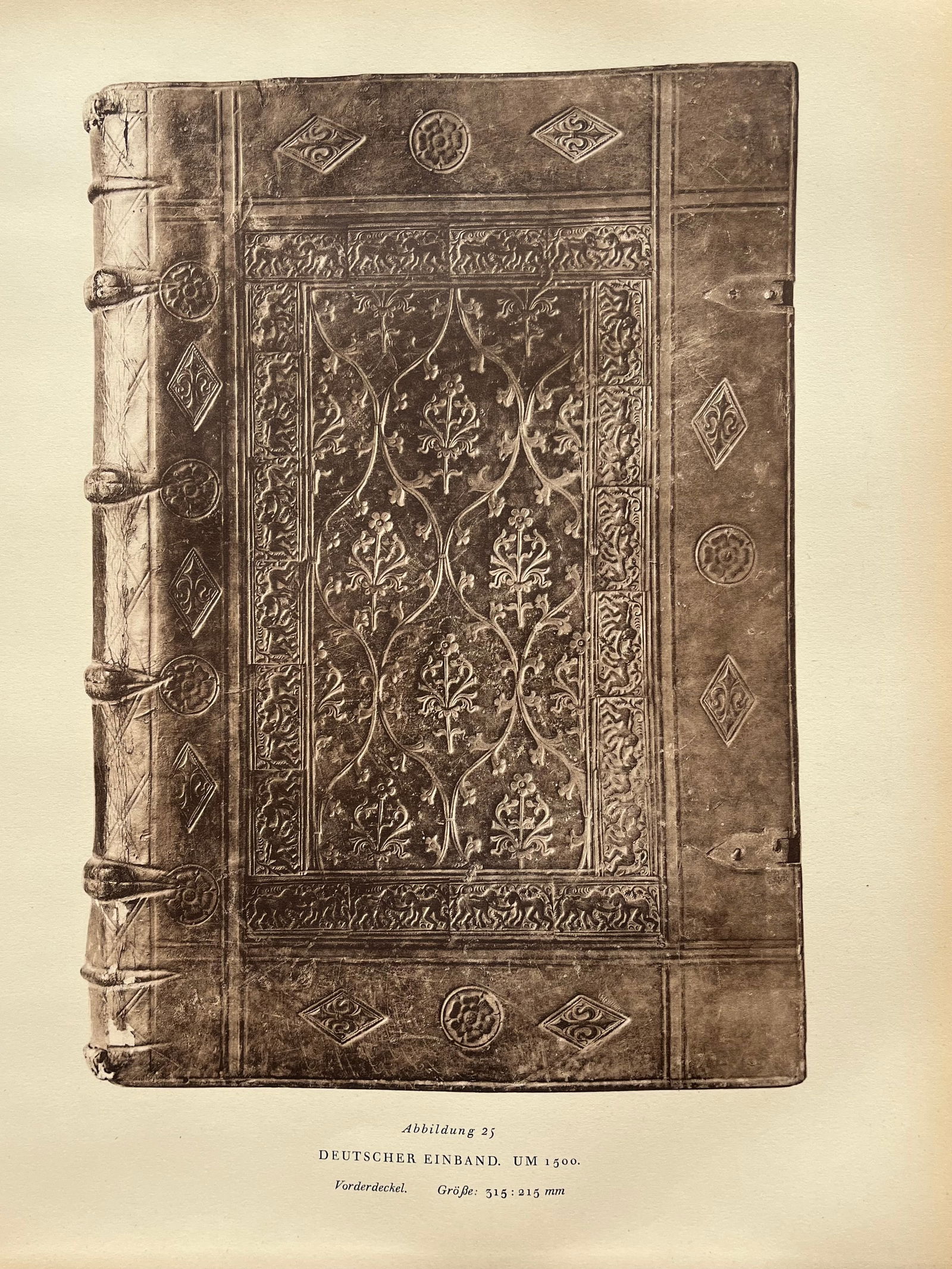 Original Antique Lithograph Antique Bookbinding Office Library Decor (1 of 2)