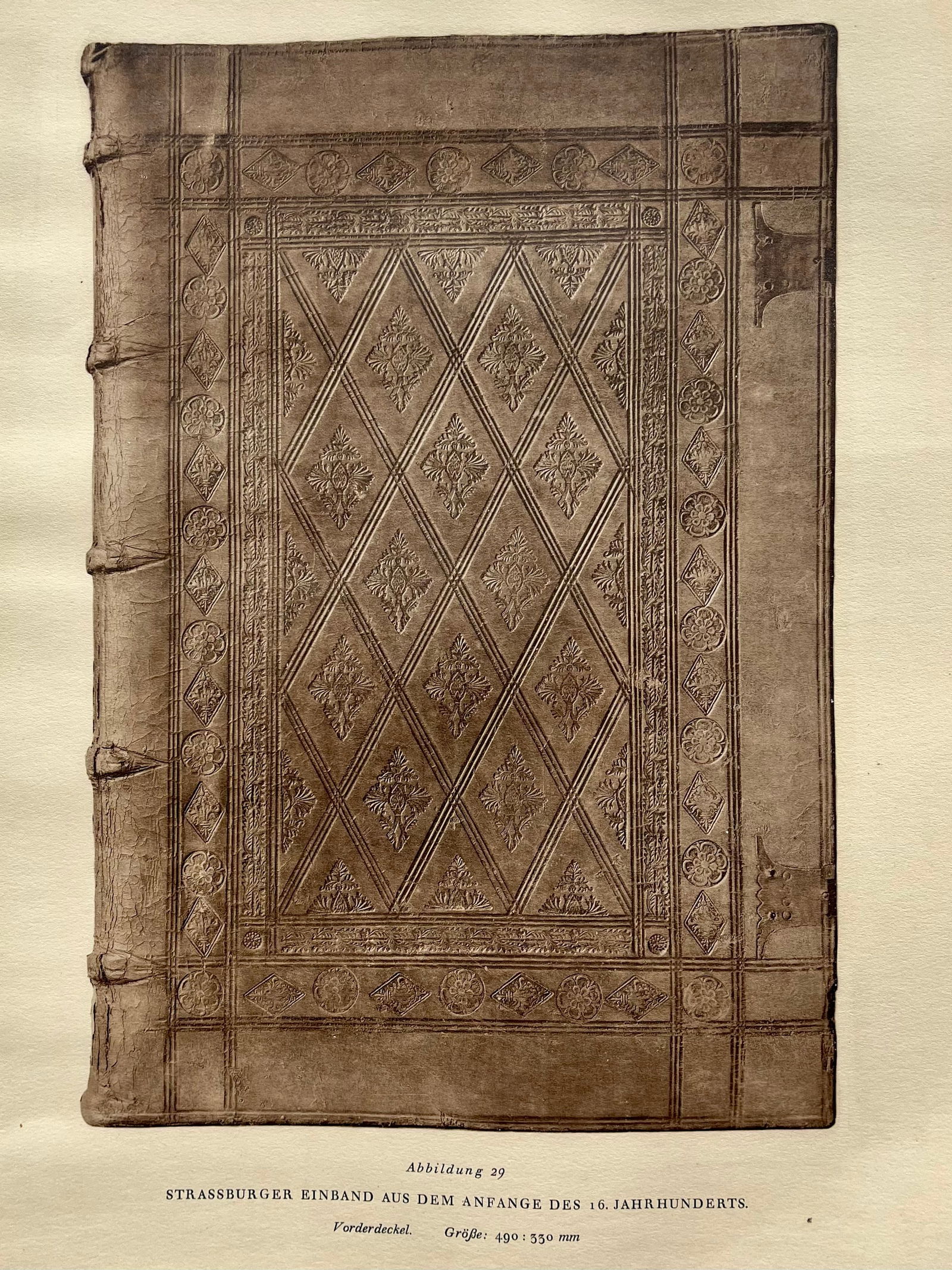 Original Antique Lithograph Antique Bookbinding Office Library Decor (1 of 2)