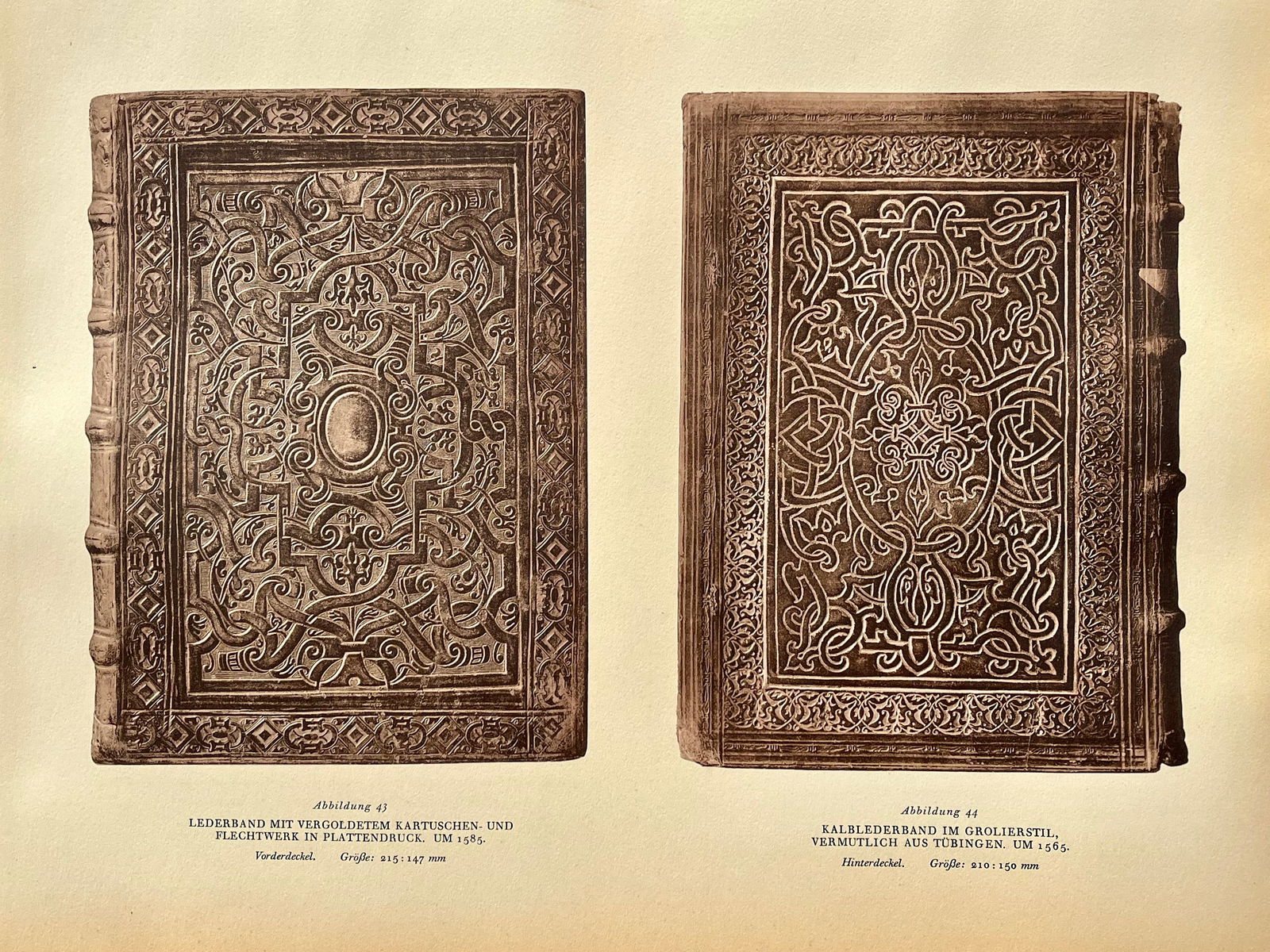 Original Antique Lithograph Antique Bookbinding Office Library Decor (1 of 2)