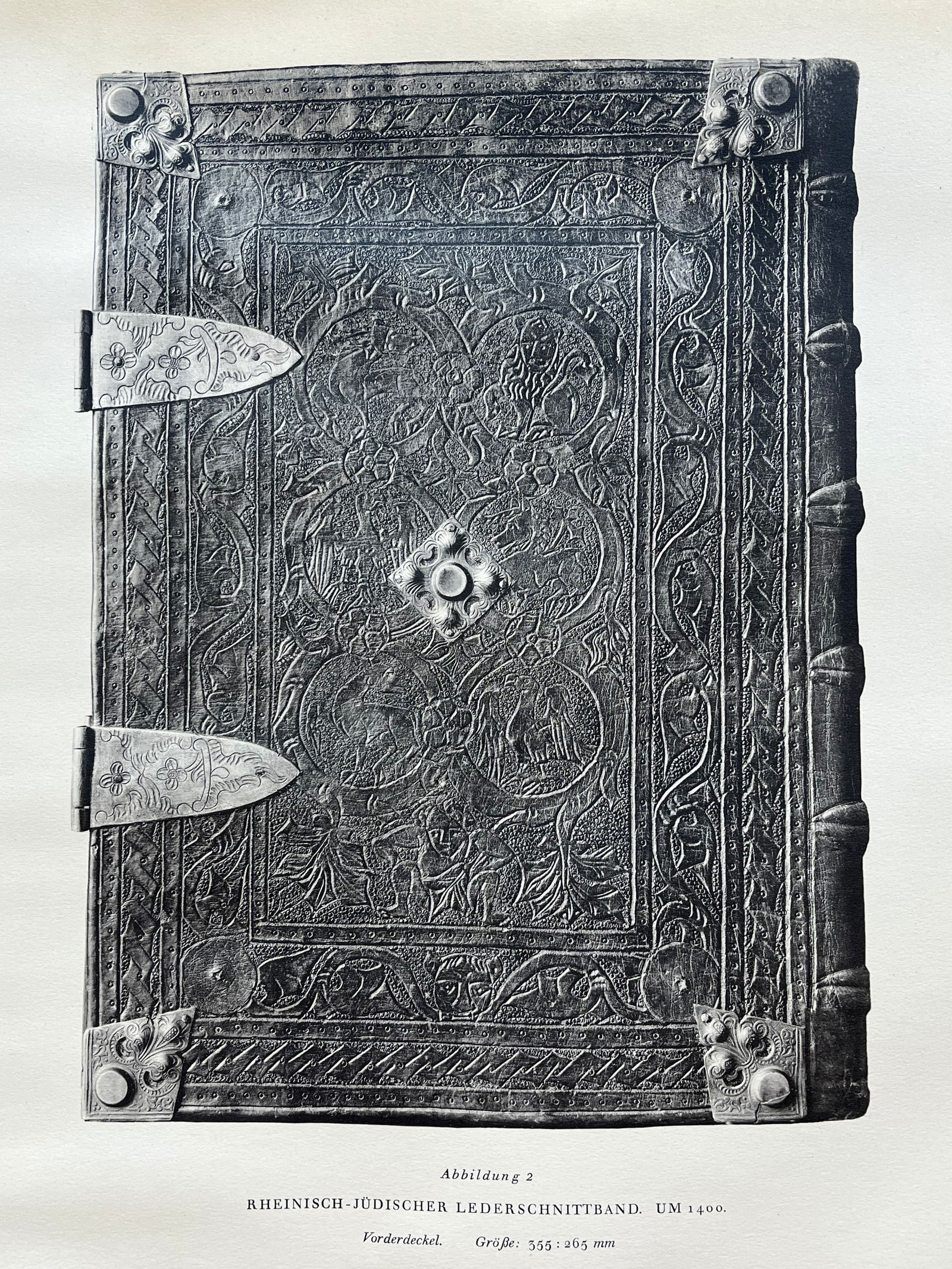 Original Antique Lithograph Antique Bookbinding Office Library Decor (1 of 2)