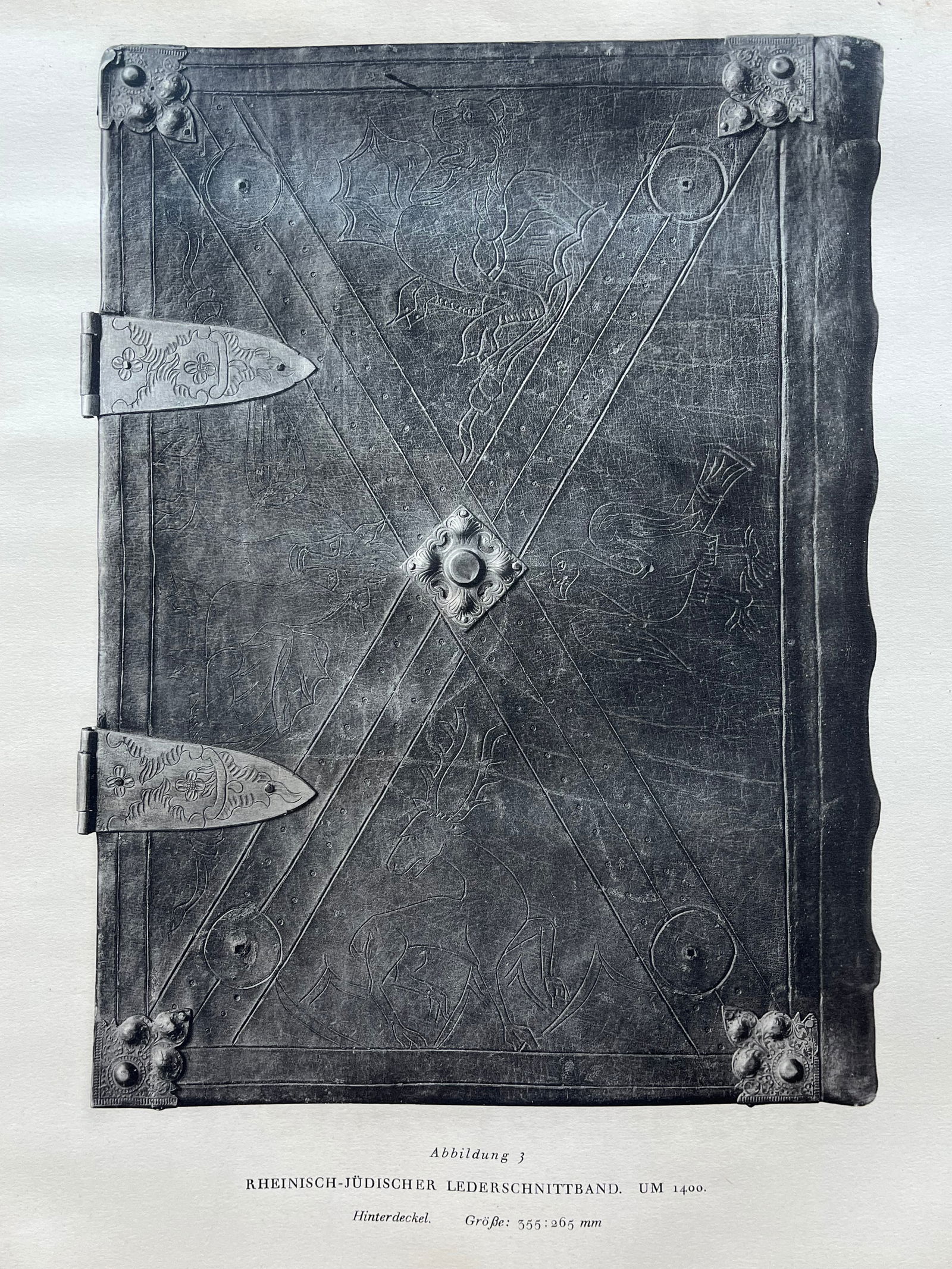 Original Antique Lithograph Antique Bookbinding Office Library Decor (1 of 2)