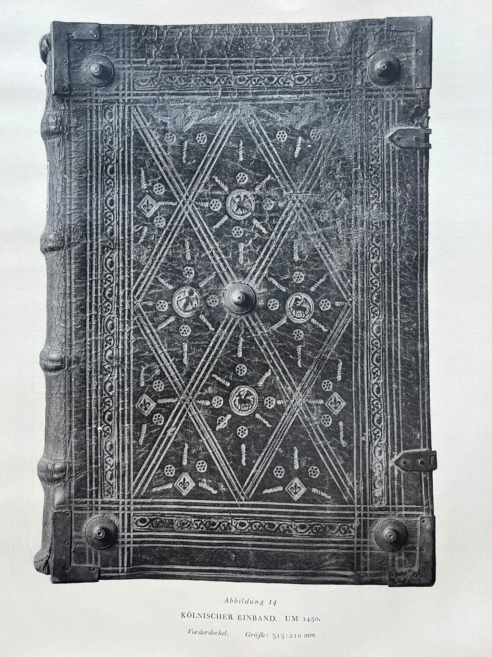 Original Antique Lithograph Antique Bookbinding Office Library Decor (1 of 2)