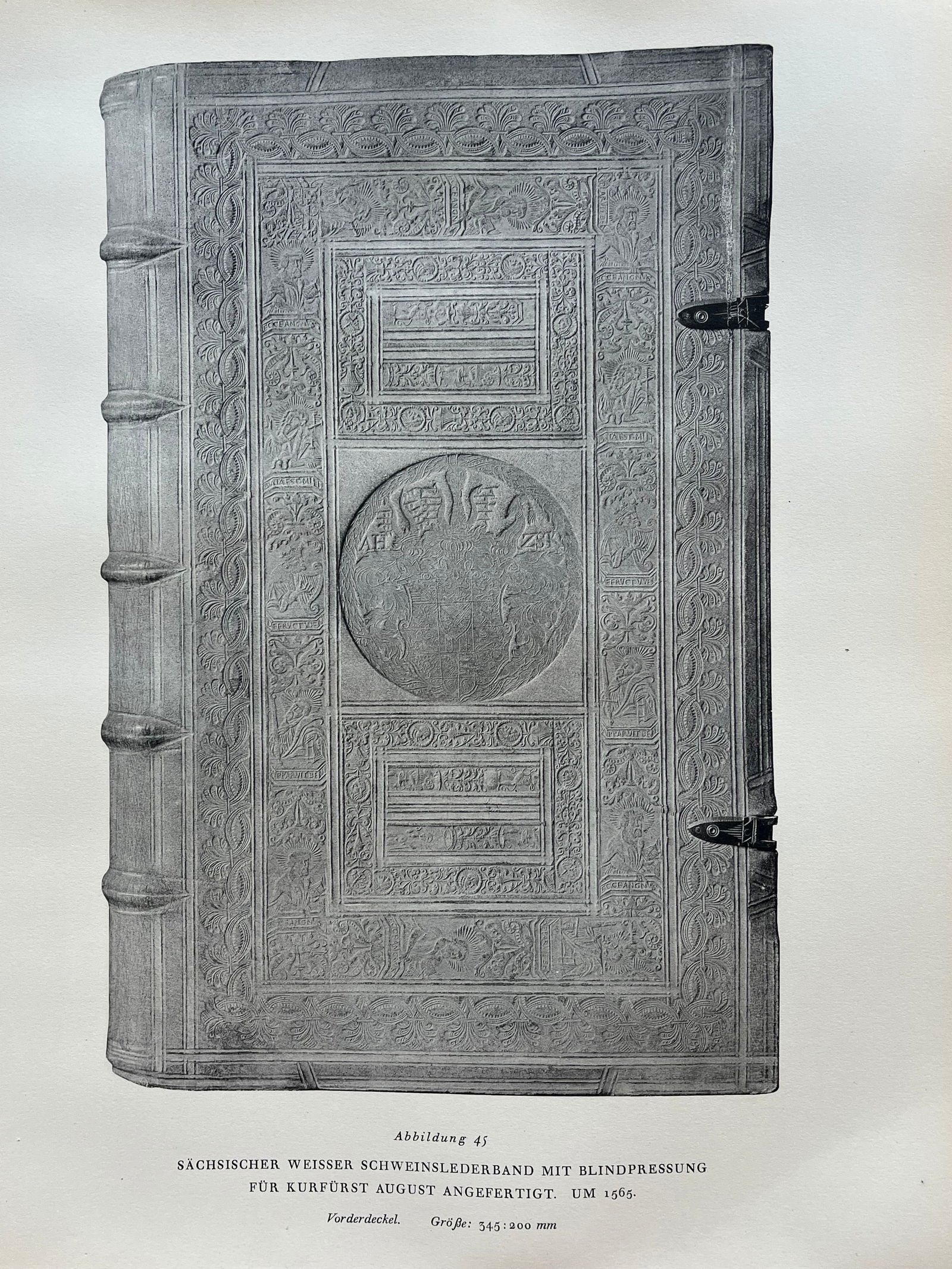 Original Antique Lithograph Antique Bookbinding Office Library Decor (1 of 2)