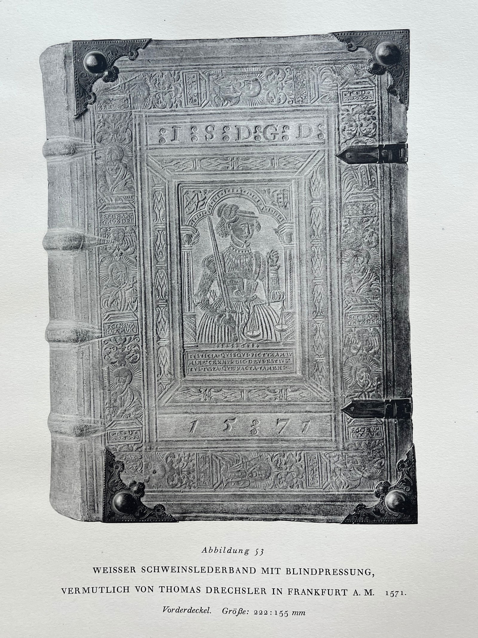 Original Antique Lithograph Antique Bookbinding Office Library Decor (1 of 2)