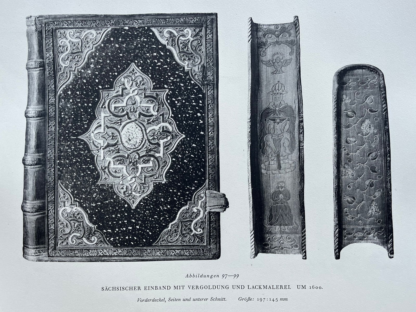 Original Antique Lithograph Antique Bookbinding Office Library Decor (1 of 2)