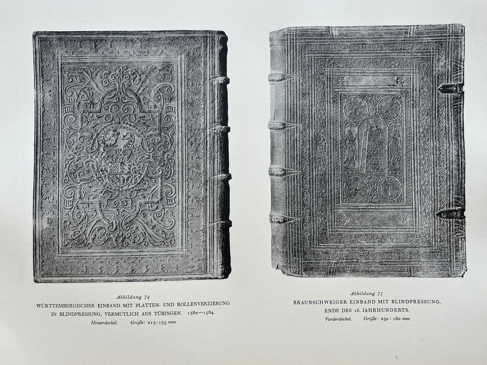 Original Antique Lithograph Antique Bookbinding Office Library Decor (1 of 2)