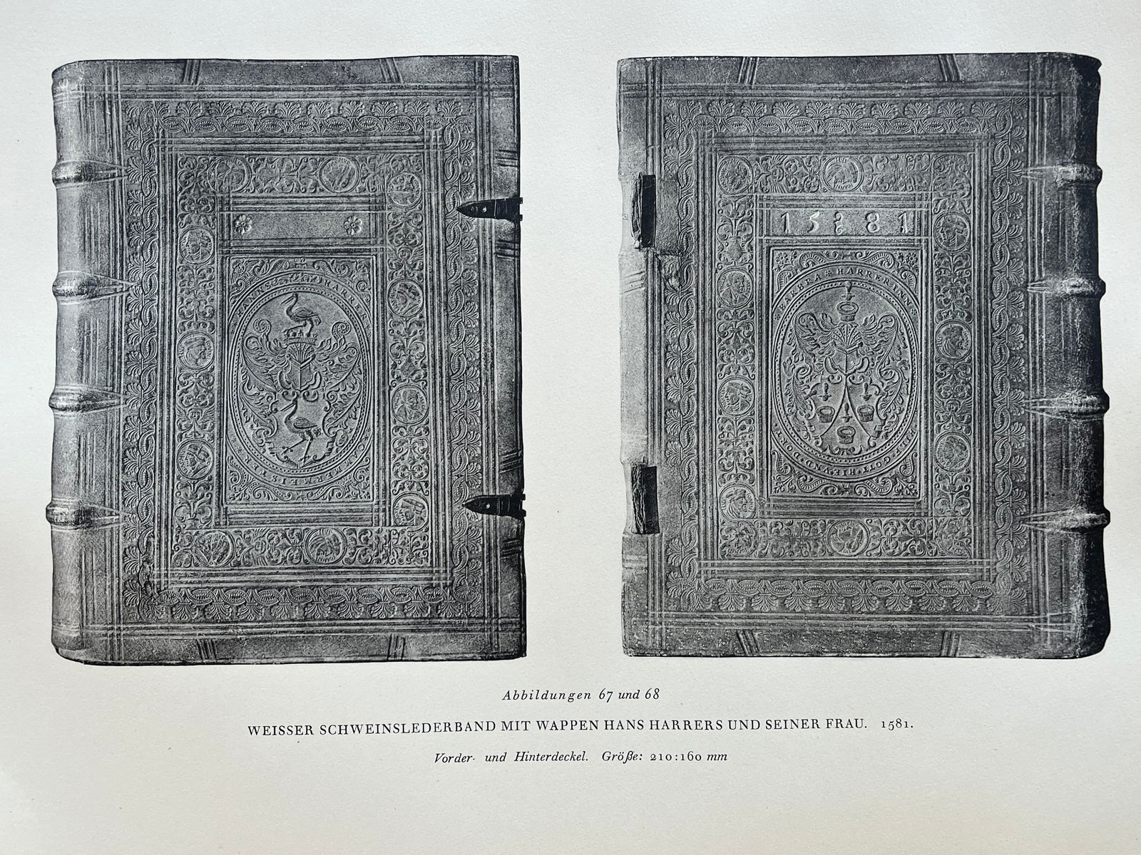 Original Antique Lithograph Antique Bookbinding Office Library Decor (1 of 2)