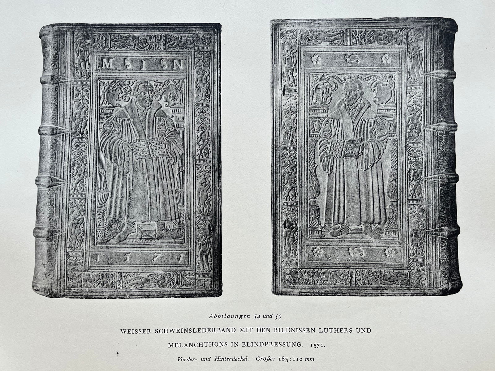 Original Antique Lithograph Antique Bookbinding Office Library Decor (1 of 2)