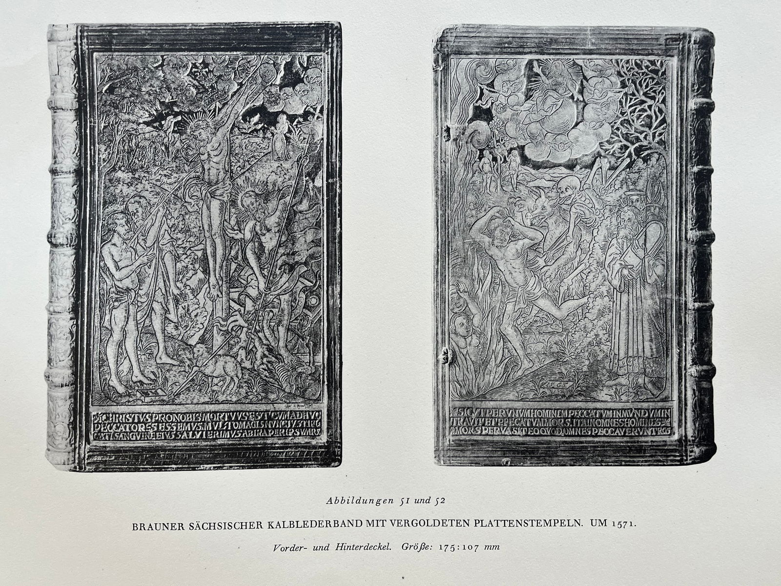 Original Antique Lithograph Antique Bookbinding Office Library Decor (1 of 2)