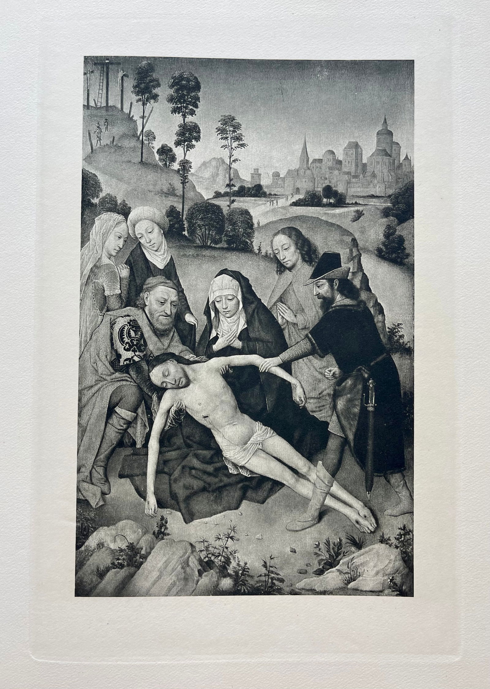 LARGE PRINT AFTER SIMON MARMION JESUS ENTOMBMENT (1 of 2)