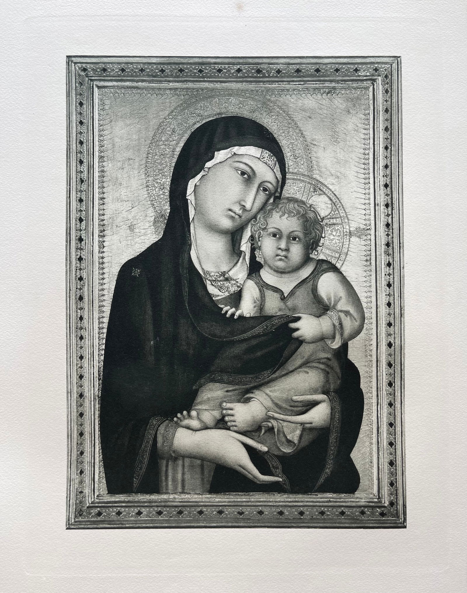LARGE ETCHING AFTER LIPPO VANNI MADONNA AND CHILD (1 of 2)
