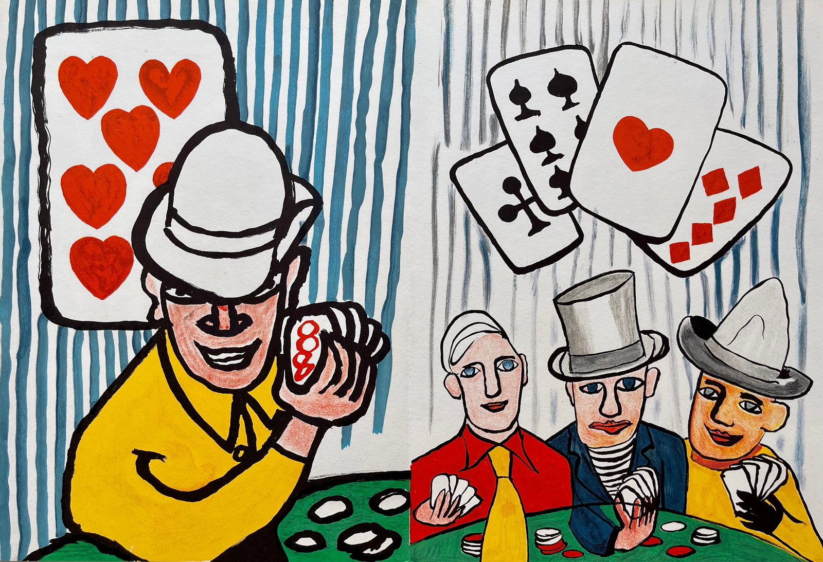 ALEXANDER CALDER ORIGINAL VINTAGE DERRIERE LE MIROIR LITHOGRAPH: Alexander Calder Original Derriere Le Miroir double page lithograph. Total sheet size: 22 X 15 Inches Approximately. Centerfold as Issued. Unframed. PRINTED FRANCE 1975. MAEGHT EDITEUR. SHIPPING IN TH