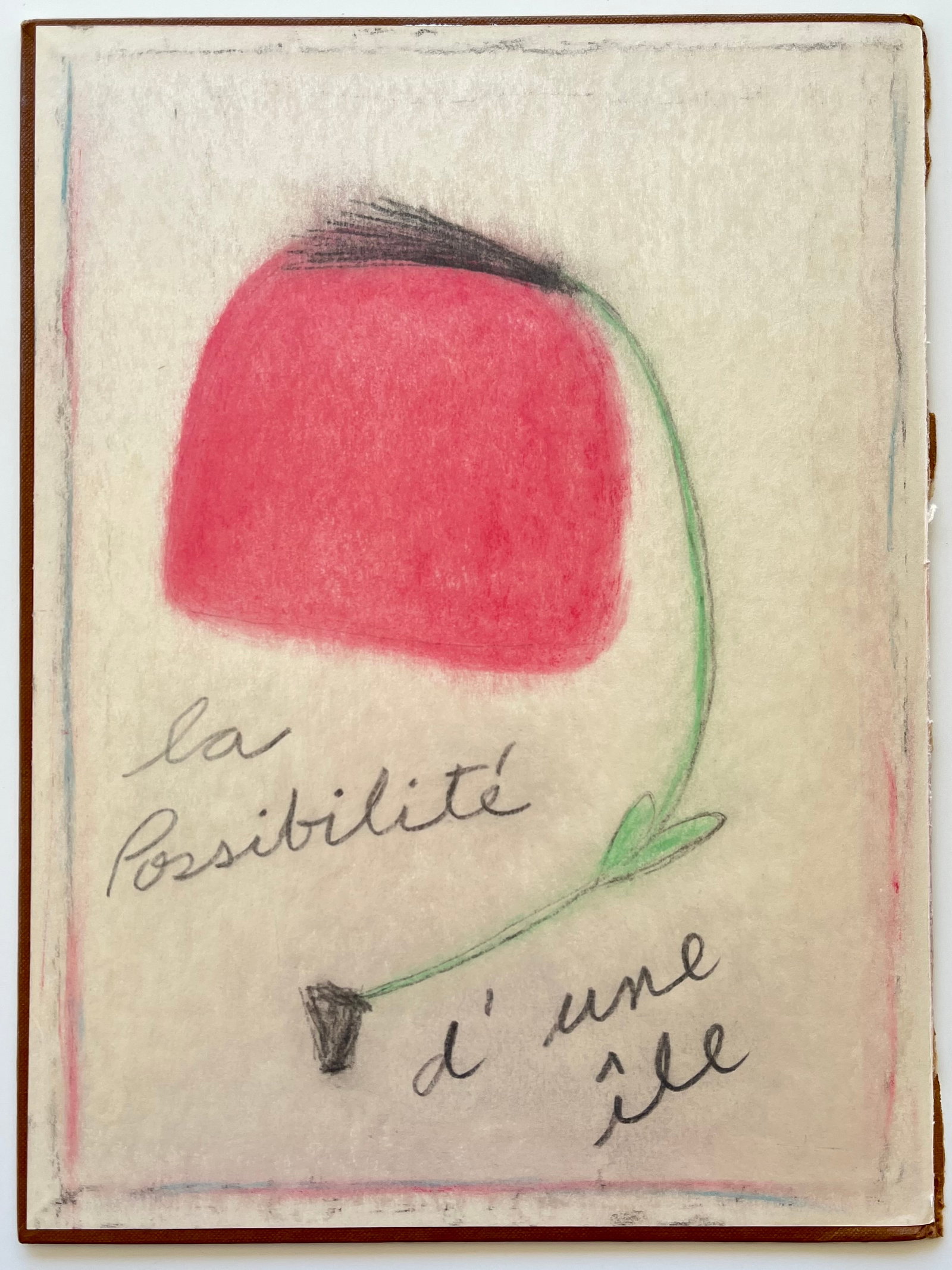 NAIVE ORIGINAL PAINTING LA POSSIBILITE D' UNE ILE (1 of 1)