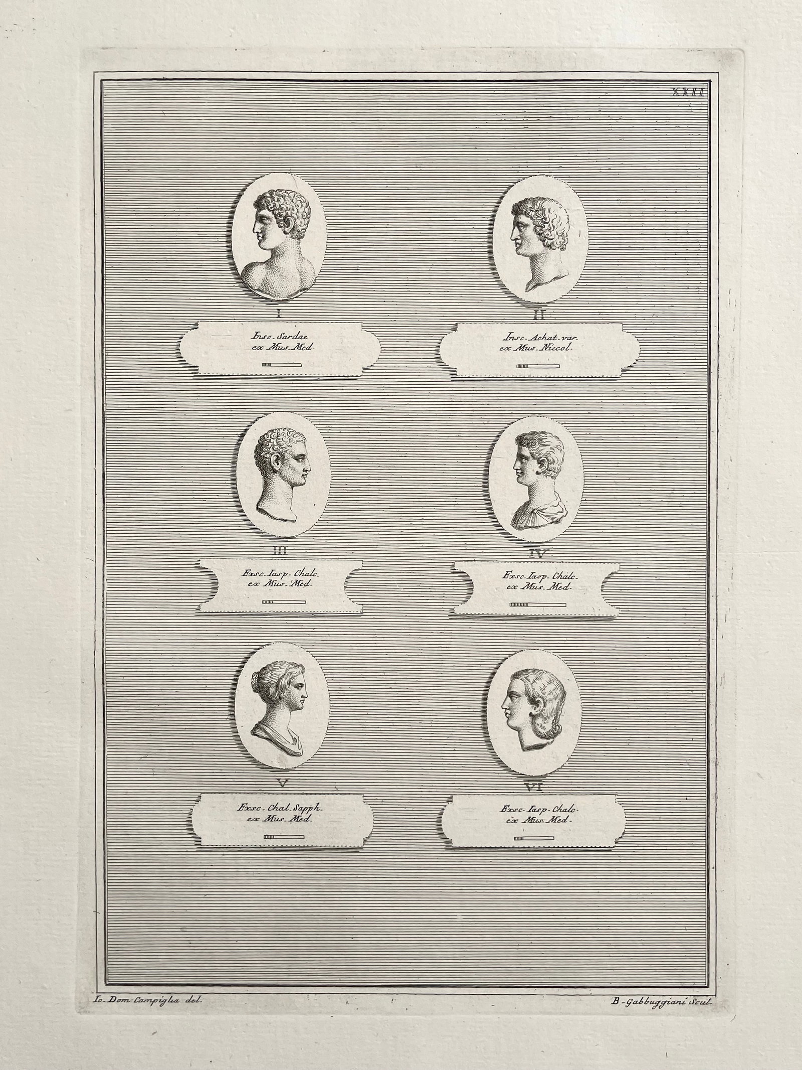 ANTIQUE NEOCLASSICAL ETCHING OF ROMAN CAMEOS: ANTIQUE ORIGINAL 18th Century ENGRAVING OF ROMAN MEDALLIONS. Laid paper. Engraving is Unframed. Size: 17.5 X 13.5 Inches Approx. SHIPPING IN THE U.S VIA USPS PRIORITY MAIL $18