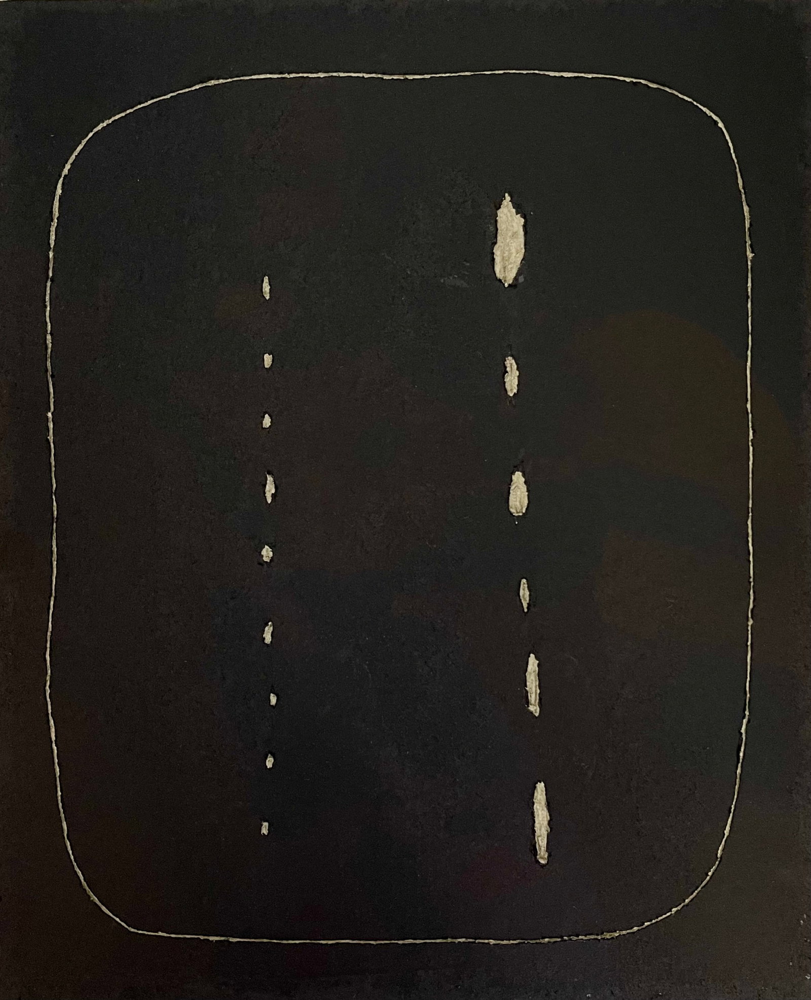 VINTAGE MINIMALIST ART WORK LUCIO FONTANA STYLE: FRAMED WORK ON CARBOARD. FONTANA STYLE. UNSIGNED. SIZE: 13.75 X 11.5 INCHES APPROX. SHIPPING IN THE U.S VIA USPS PRIORITY MAIL $25