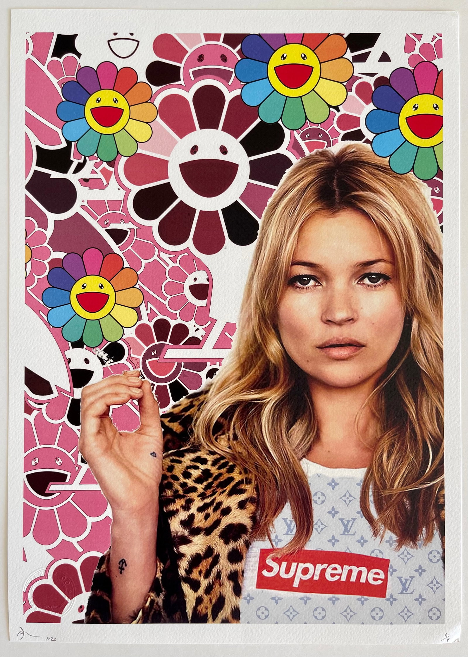 POP ART PRINT GRAFFITI ART: SIZE: 17.5 X 12.5 INCHES APPROX. UNFRAMED. SIGNED SEALED. SHIPPING IN THE U.S VIA USPS PRIORITY MAIL $15