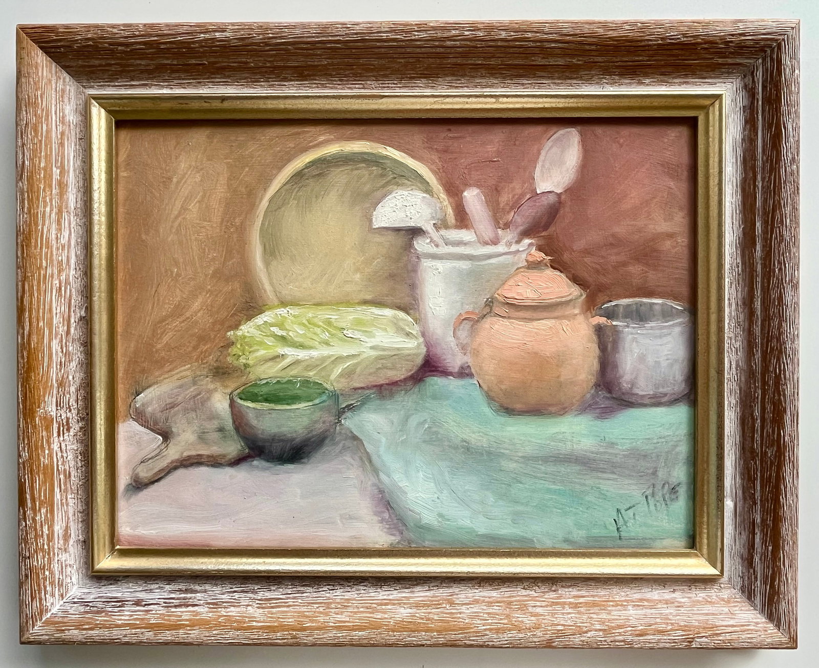 ORIGINAL STILL LIFE PAINTING: Original Still Life Painting. TOTAL FRAME SIZE: 15.5 X 12.5 Inches Approx. PAINTING SIZE: 12 X 9 Inches Approx. Signed Lower right. Good Condition Refer to pictures for details. SHIPPING IN THE U.S VI