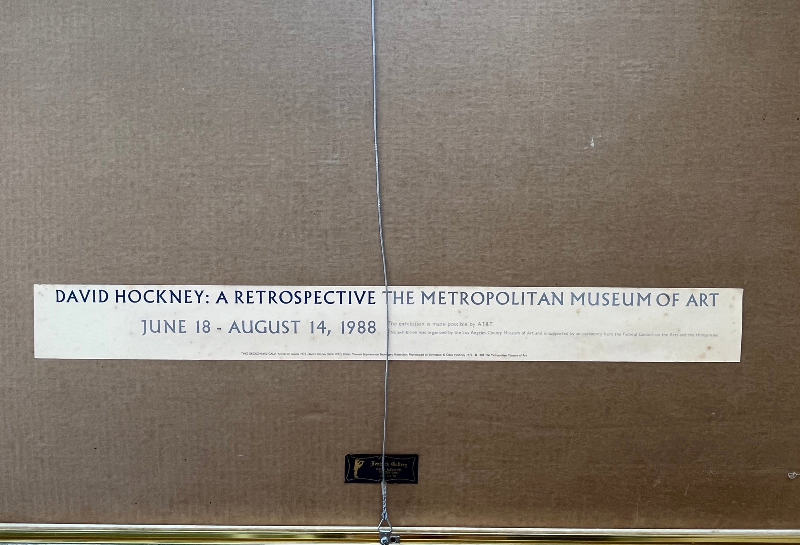 DAVID HOCKNEY 1988 FRAMED POSTER - 4