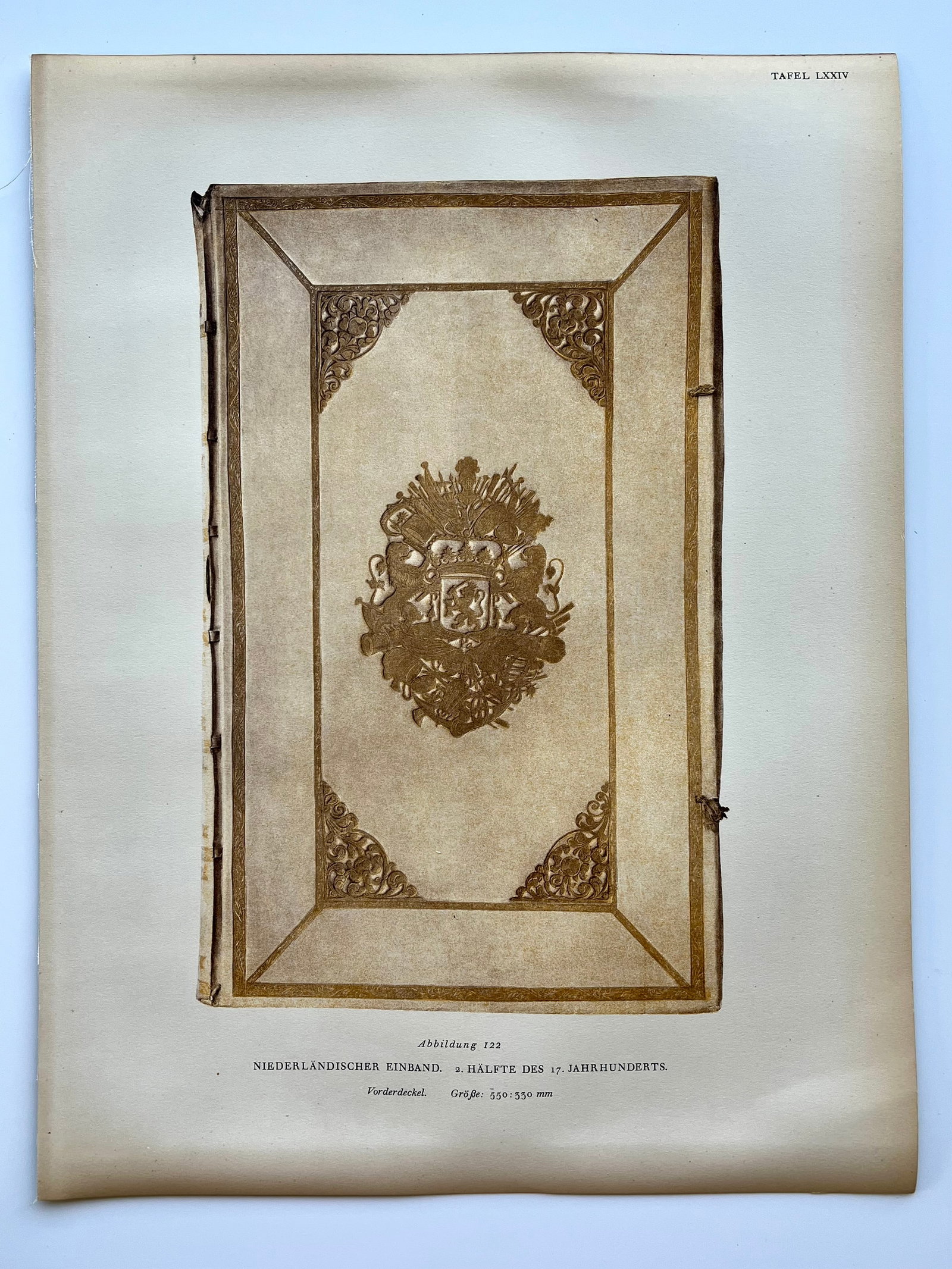 Original Antique Lithograph Antique Bookbinding - 2