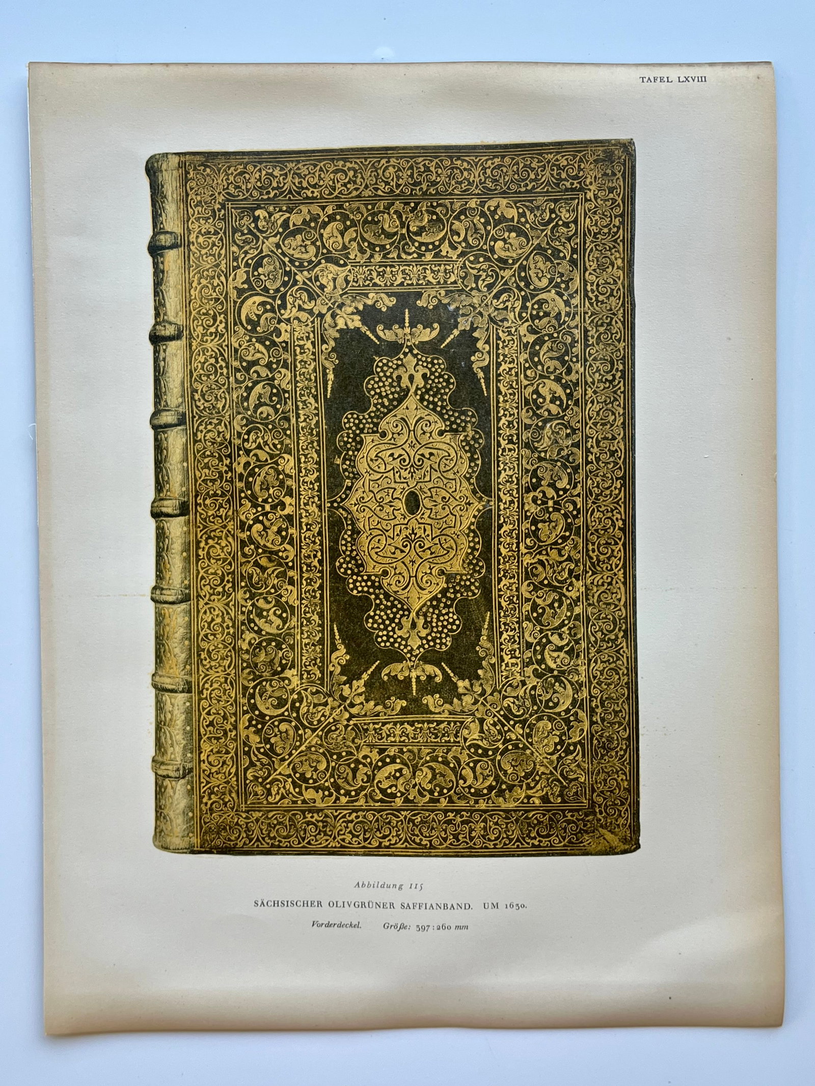 Original Antique Lithograph Antique Bookbinding - 2
