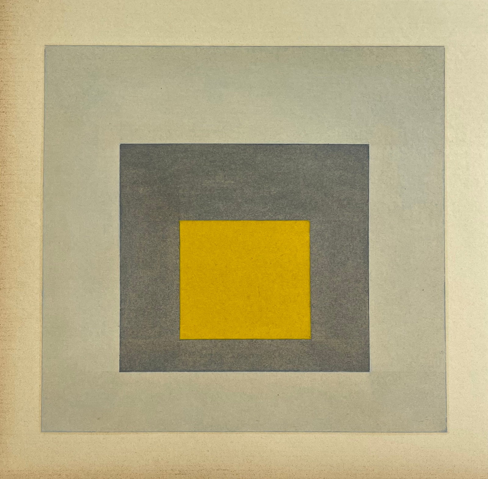 Vintage Geometric Minimalist Painting Oil on Paper: Vintage abstract oil painting on paper. Unframed. Size: Approx. 9.5 X 10 inches. Unsigned. SHIPPING IN THE U.S VIA USPS PRIORITY MAIL $16
