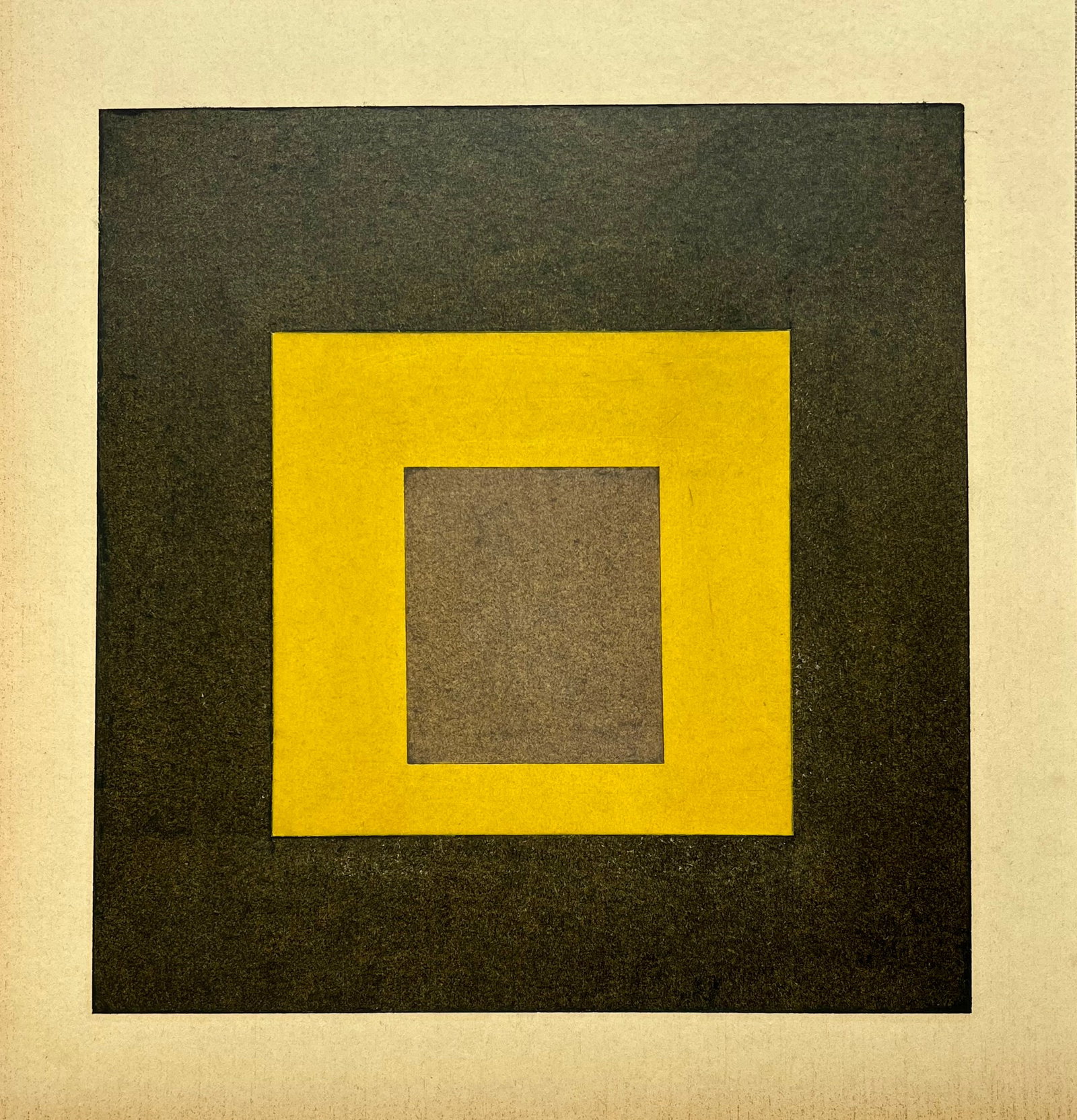 Vintage Geometric Minimalist Painting Oil on Paper: Vintage abstract oil painting on paper. Unframed. Size: Approx. 9.5 X 10 inches. Unsigned. SHIPPING IN THE U.S VIA USPS PRIORITY MAIL $16