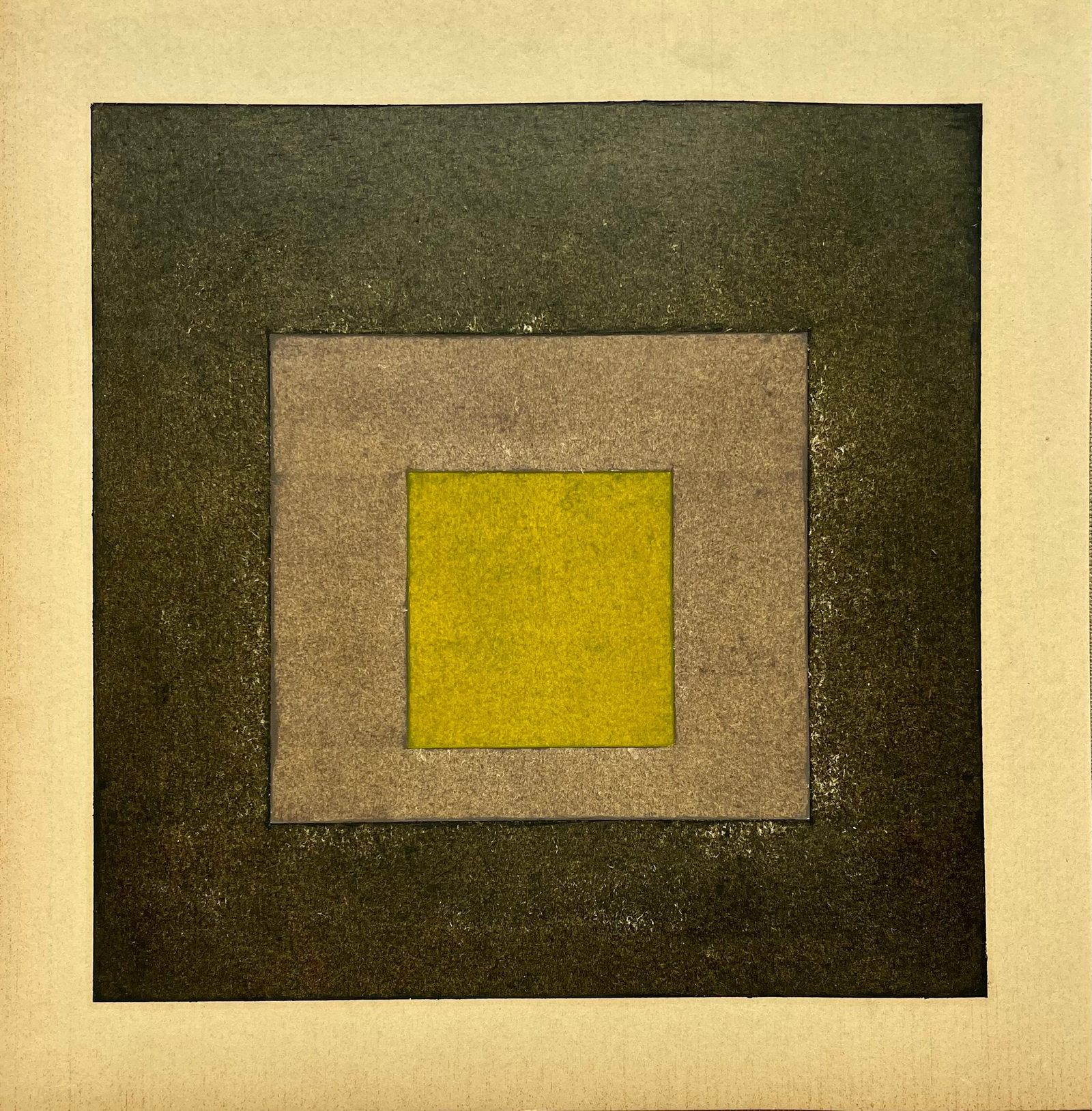 Vintage Geometric Minimalist Painting Oil on Paper: Vintage abstract oil painting on paper. Unframed. Size: Approx. 9.5 X 10 inches. Unsigned. SHIPPING IN THE U.S VIA USPS PRIORITY MAIL $16