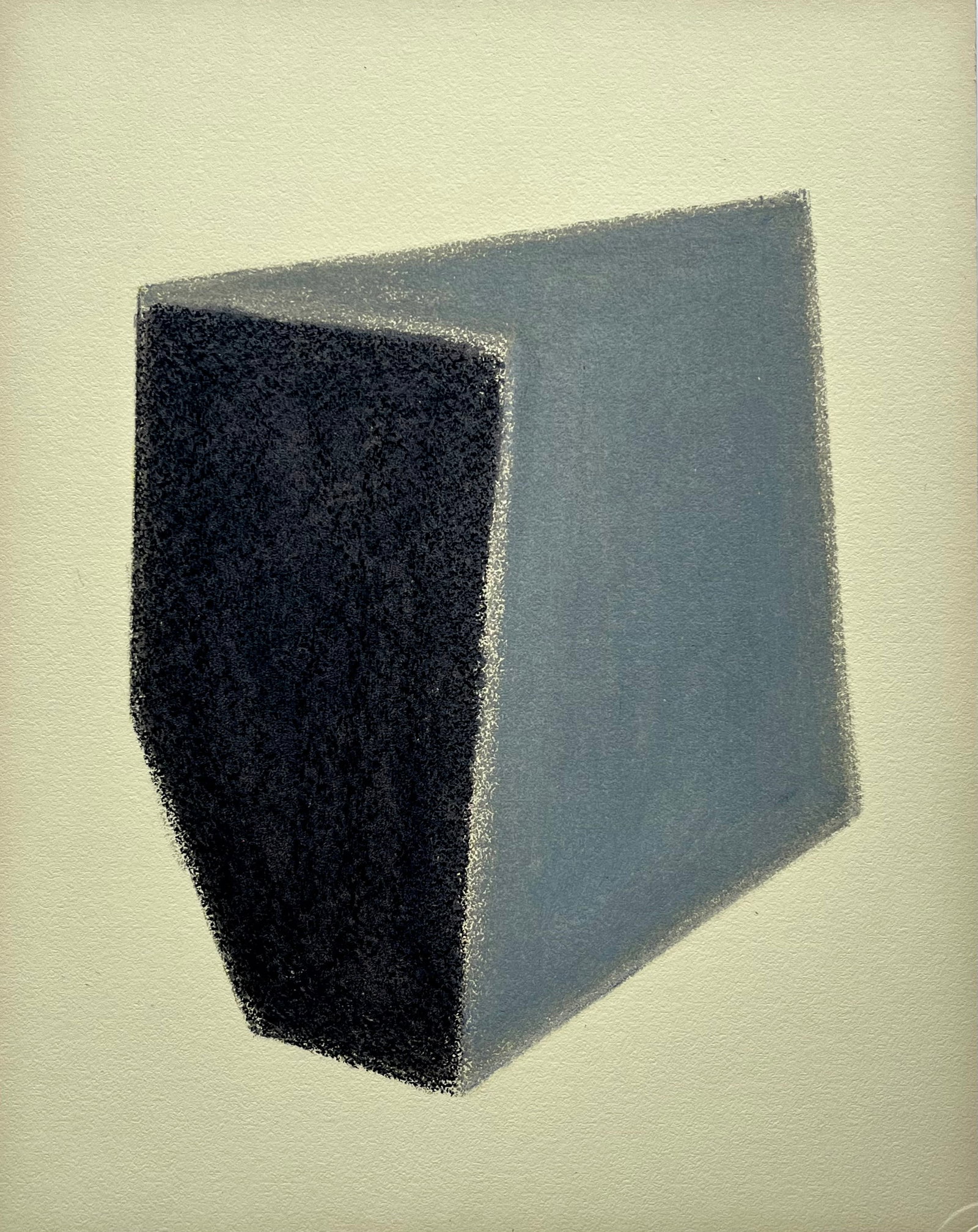 Vintage French Geometric Minimalist Painting Oil on Paper Board: Vintage minimalist oil stick on paper board. Unframed. Size: Approx. 11 X 14 inches. Unsigned. SHIPPING IN THE U.S VIA USPS PRIORITY MAIL $16