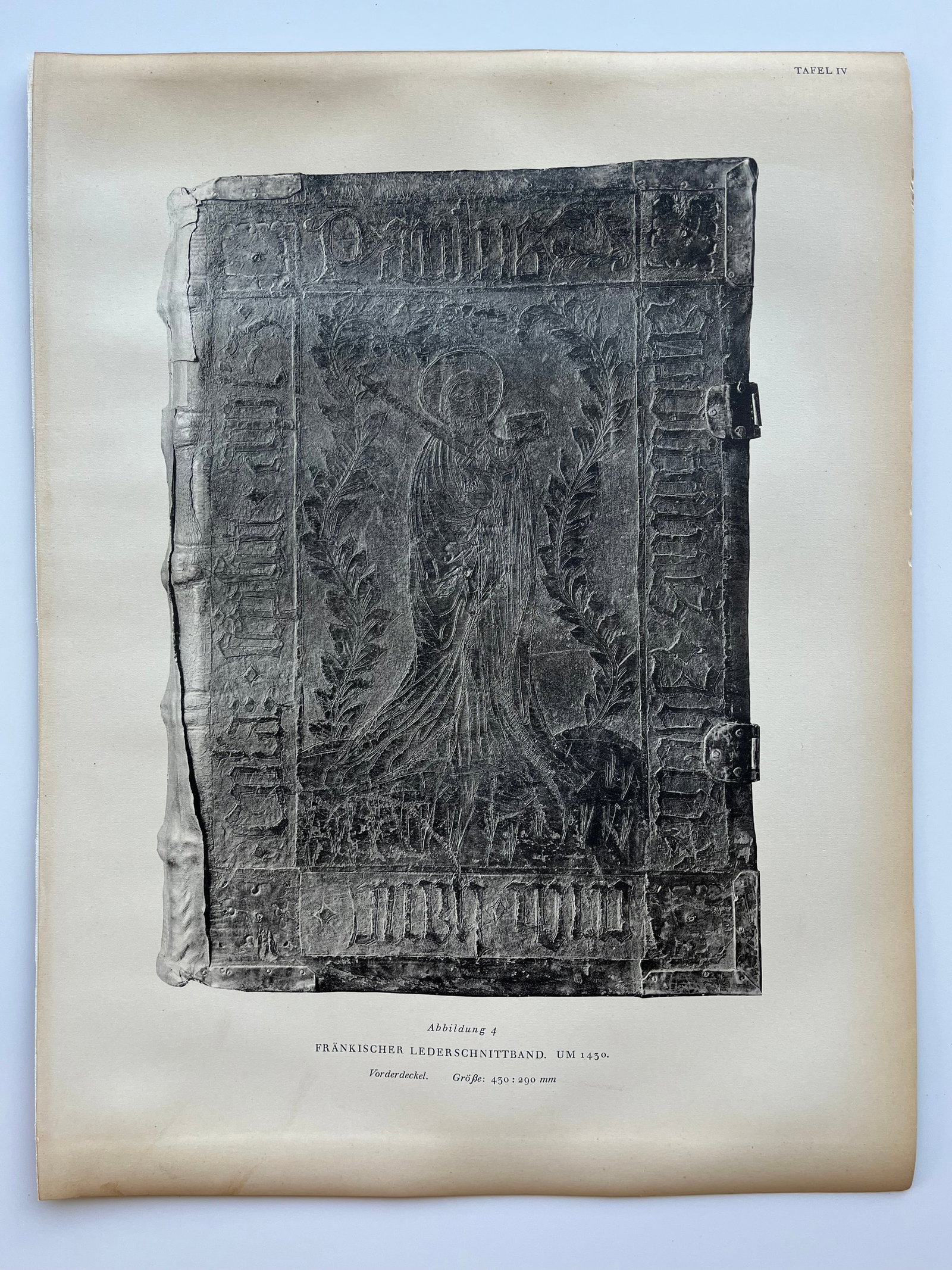 Original Antique Lithograph Antique Bookbinding Office Library Decor - 2