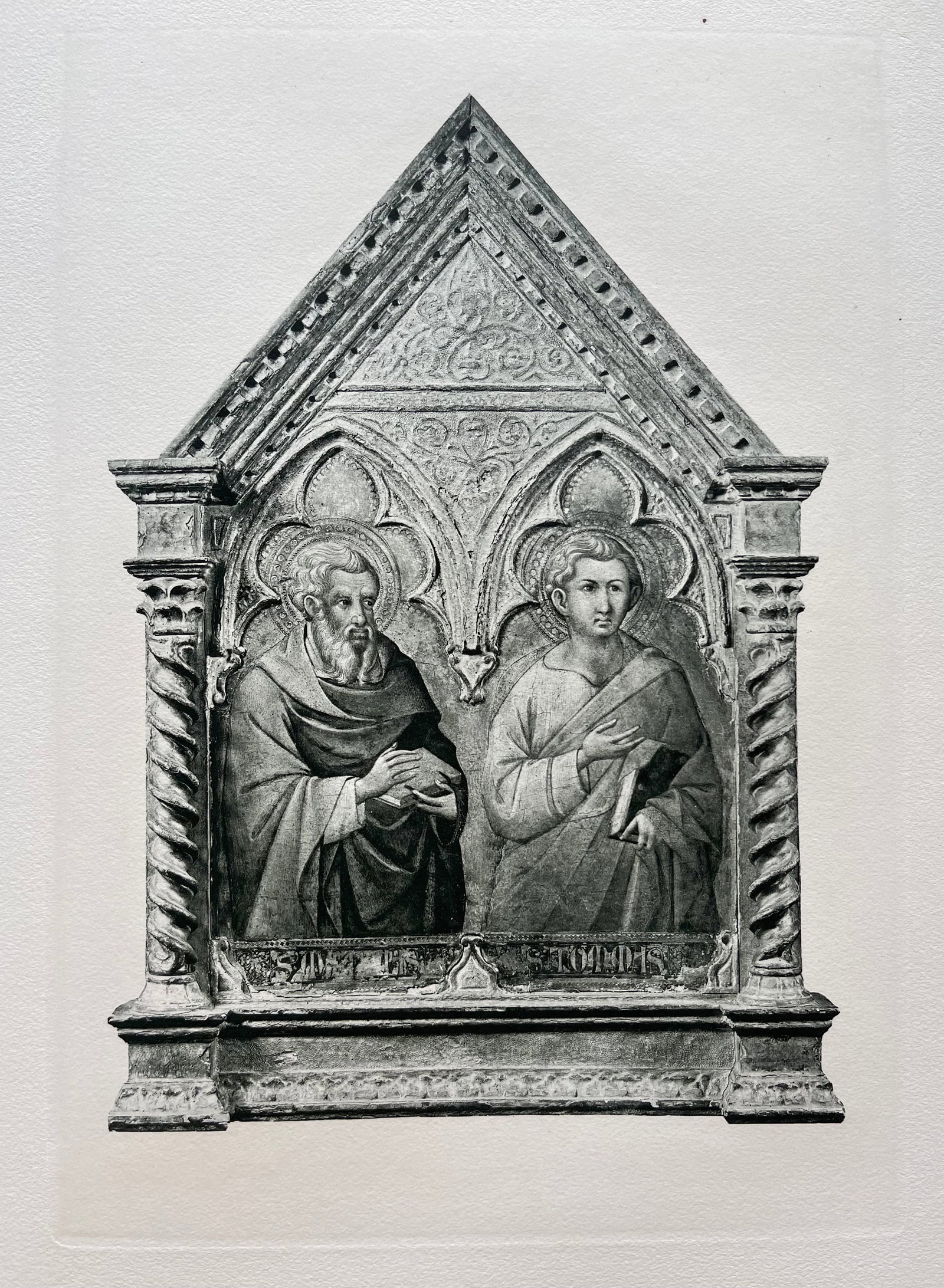 ETCHING AFTER UGOLINO LORENZETTI ST MATTHEW AND THOMAS (1 of 2)