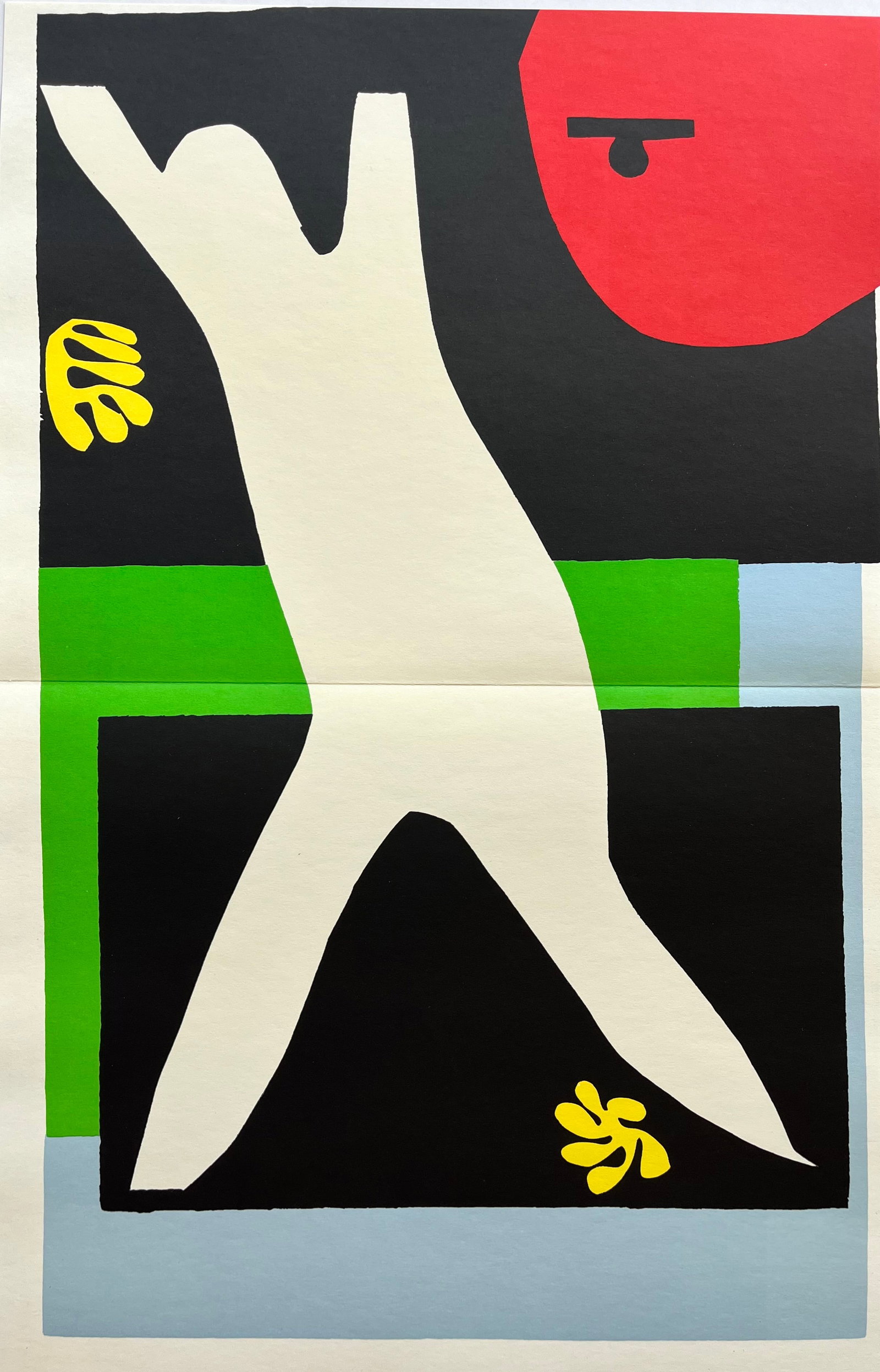 Henri Matisse 1869-1954 (After) Vintage Lithograph Printed 1983 "The Swimmer In The Aquarium": Henri Matisse Vintage Lithograph printed 1983,on heavy matte art paper. UNFRAMED. SIZE: 23.5 X 15.2 inches approx. Centerfold as issued. SHIPPING IN THE U.S VIA USPS PRIORITY MAIL $16