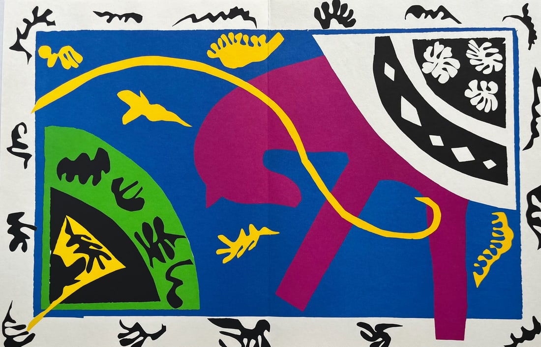 Henri Matisse 1869-1954 (After) Vintage Lithograph Printed 1983 "The Horse, The Rider and The Clown" (1 of 2)