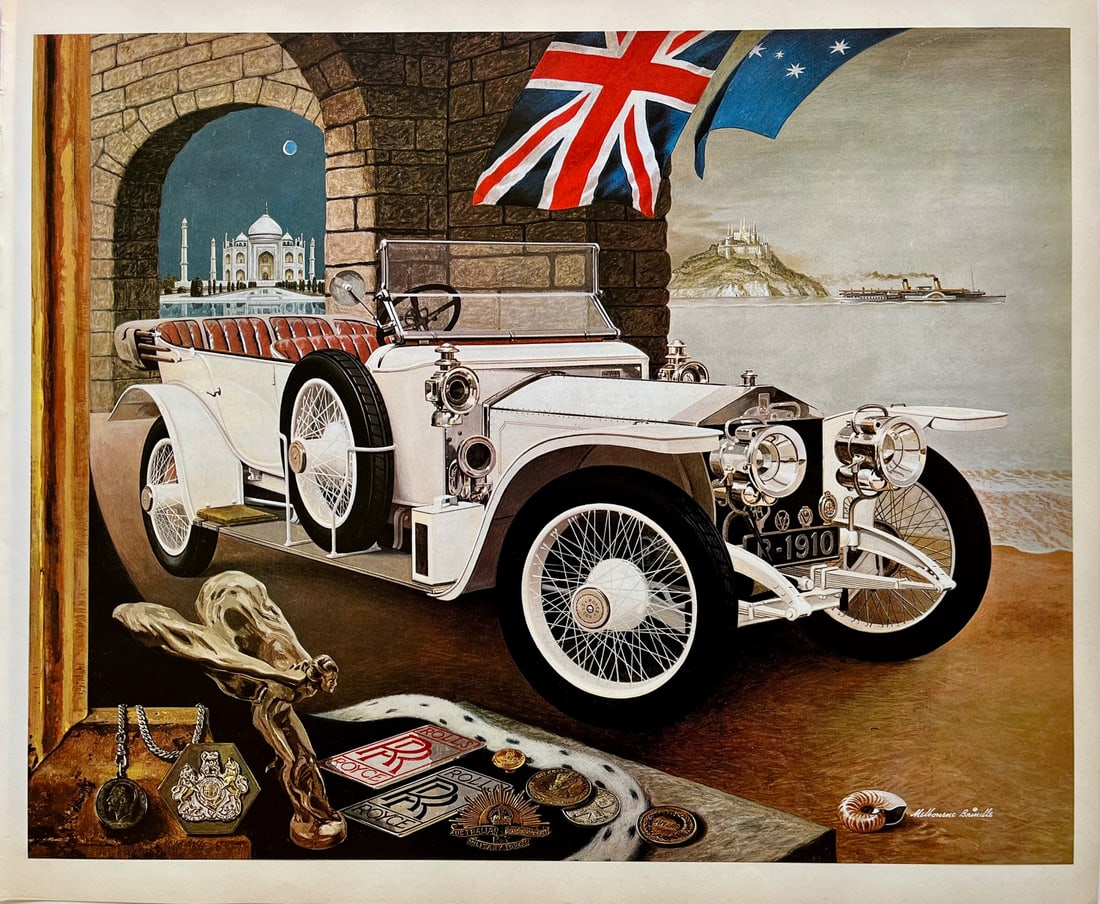 Vintage Rolls-Royce Barker Flush - Side Torpedo Phaeton - 1910 Automobile Print (1 of 2)