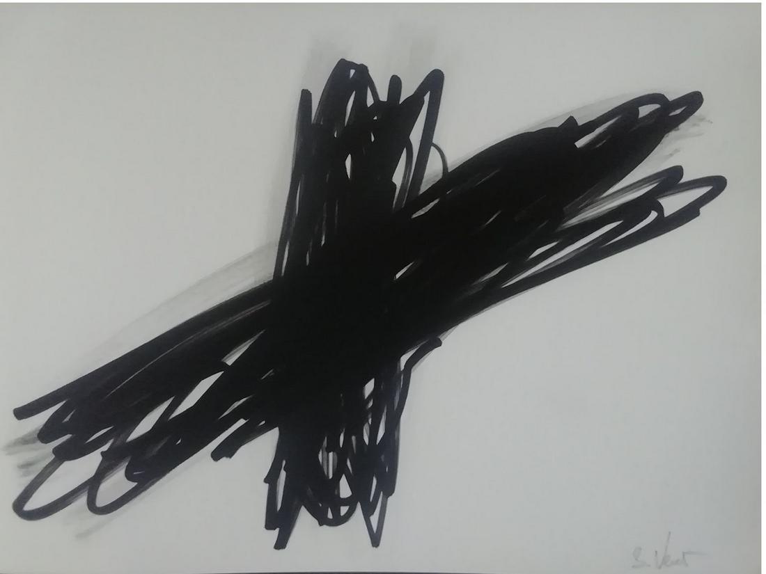 Bernar Venet: Bernar VENET Gribs, 2012 Suite de dix digigraphies sur papier épais et texturé, dont la première est signée au crayon par Bernar Venet. Les planches en hors-texte accompagnent des