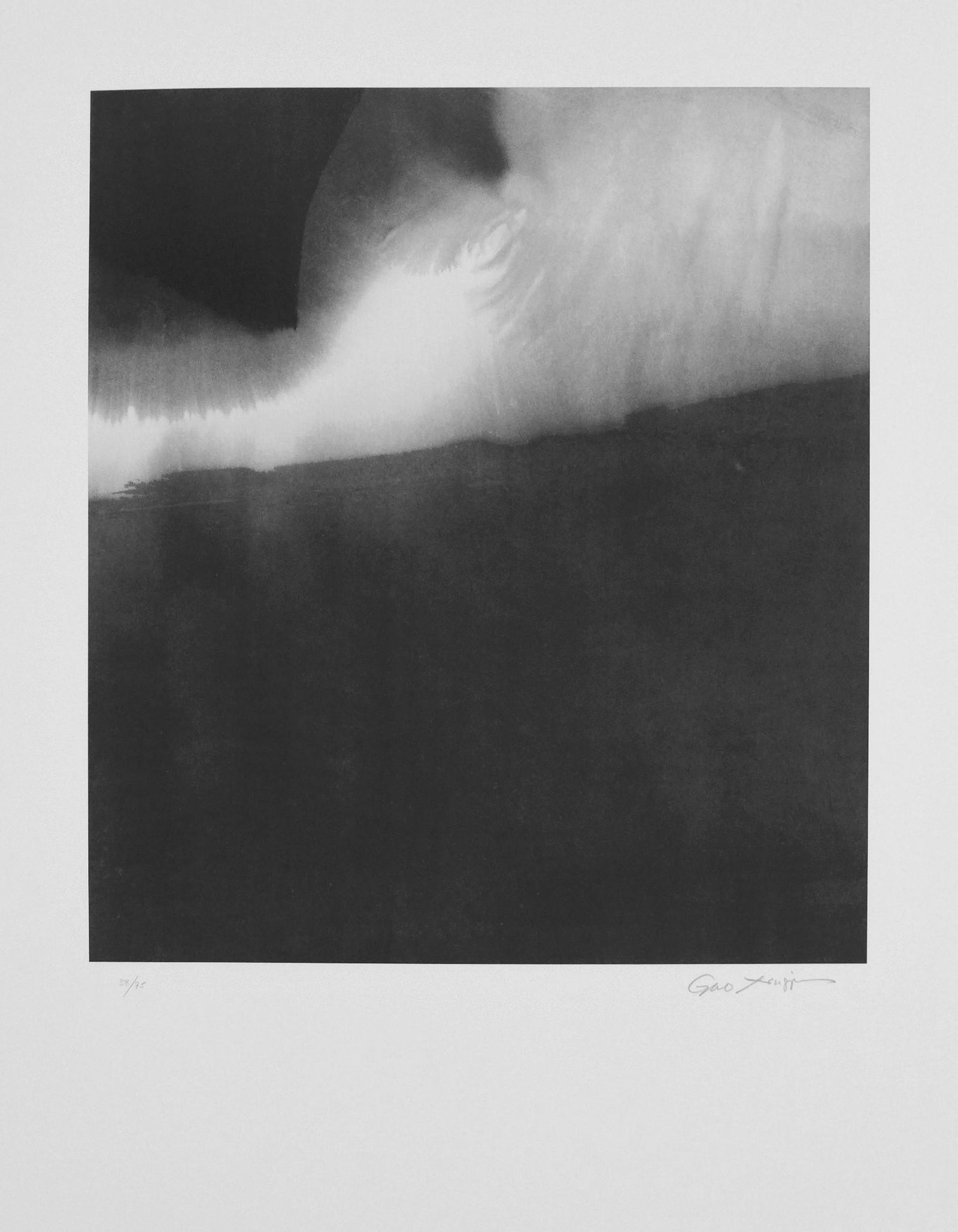 GAO Xingjian: Gao Xingjian (1940) S/T, 2008 Lithographie originale signée et numérotée au crayon par l'artiste. Dimensions de l'œuvre: 65 x 50 cm English Description Gao Xingjian (1940) S / T, 2