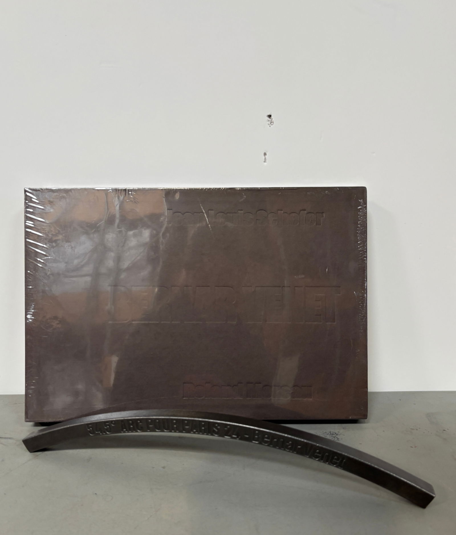 Sport: Bernar VENET (b. 1941)Reproduction of an arch from the monumental work "Convergence: 54.5° Arc x 14" exhibited at the Olympic Aquatic Center for the Paris 2024 Games.The metal bow is inscribed with t