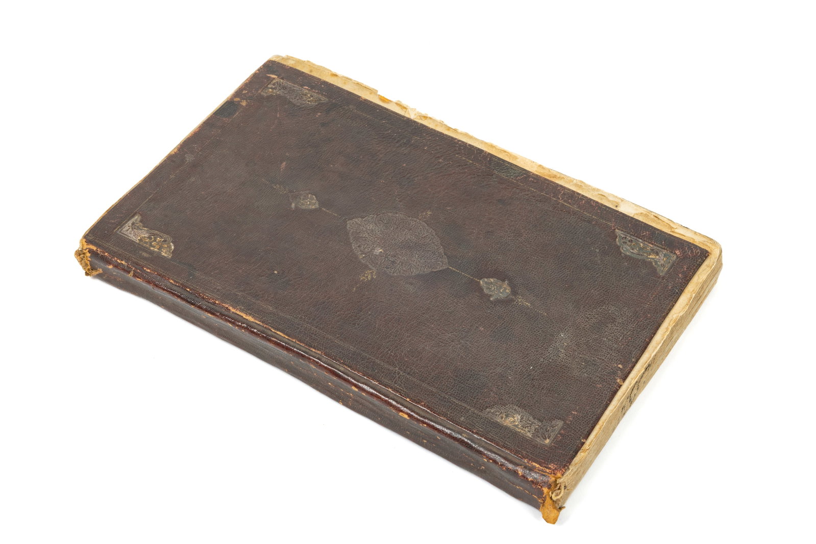 An Arabic calligraphy manuscript…: A manuscript in Arabic calligraphy, without illumination24 x 16 cm. 150 pages.Bound in leather.