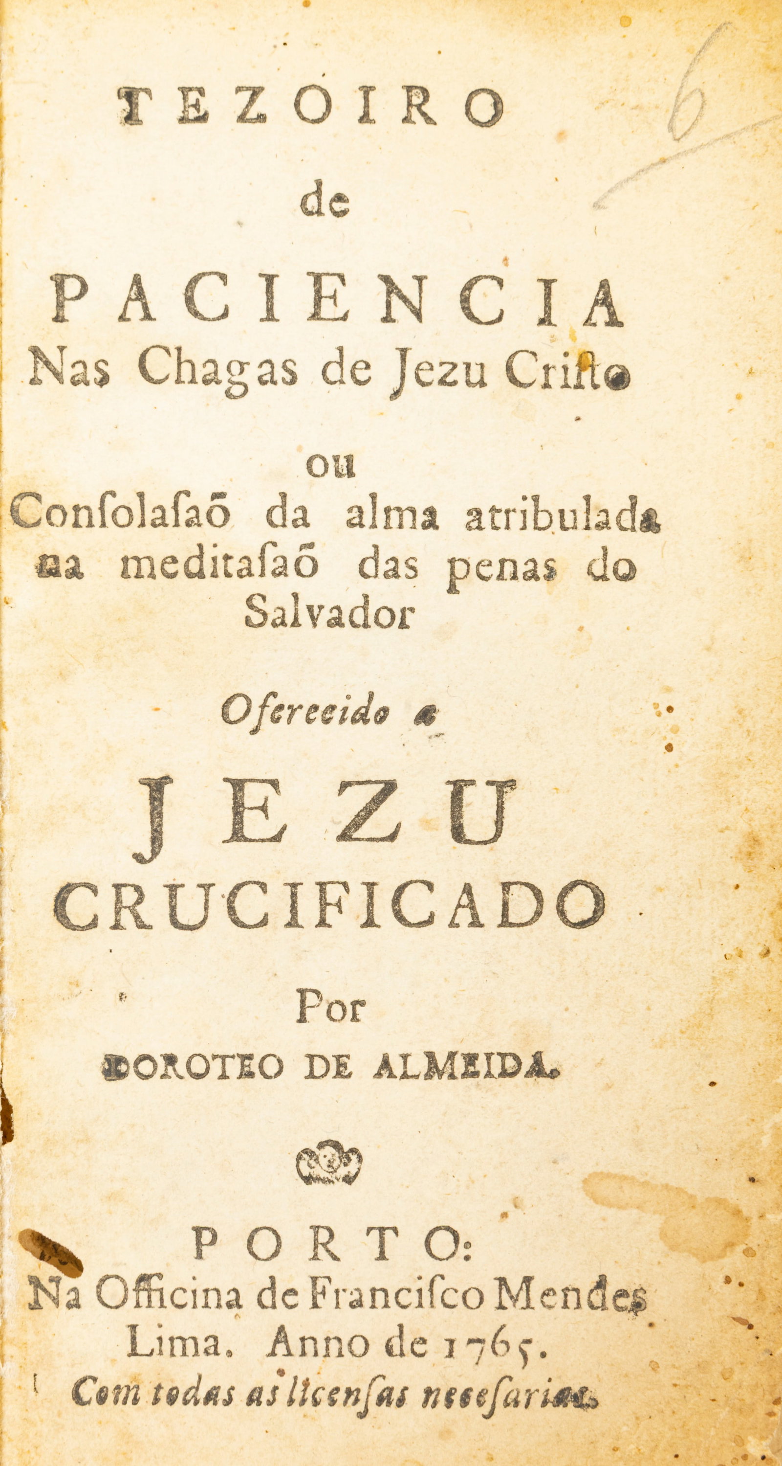 Doroteo de Almeida, Tezoiro de Paciencia… (1 of 2)