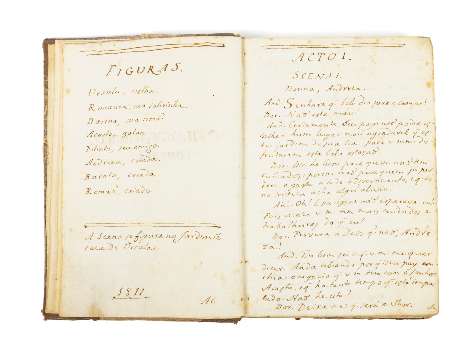 Portuguese manuscript, 19th century (1 of 2)