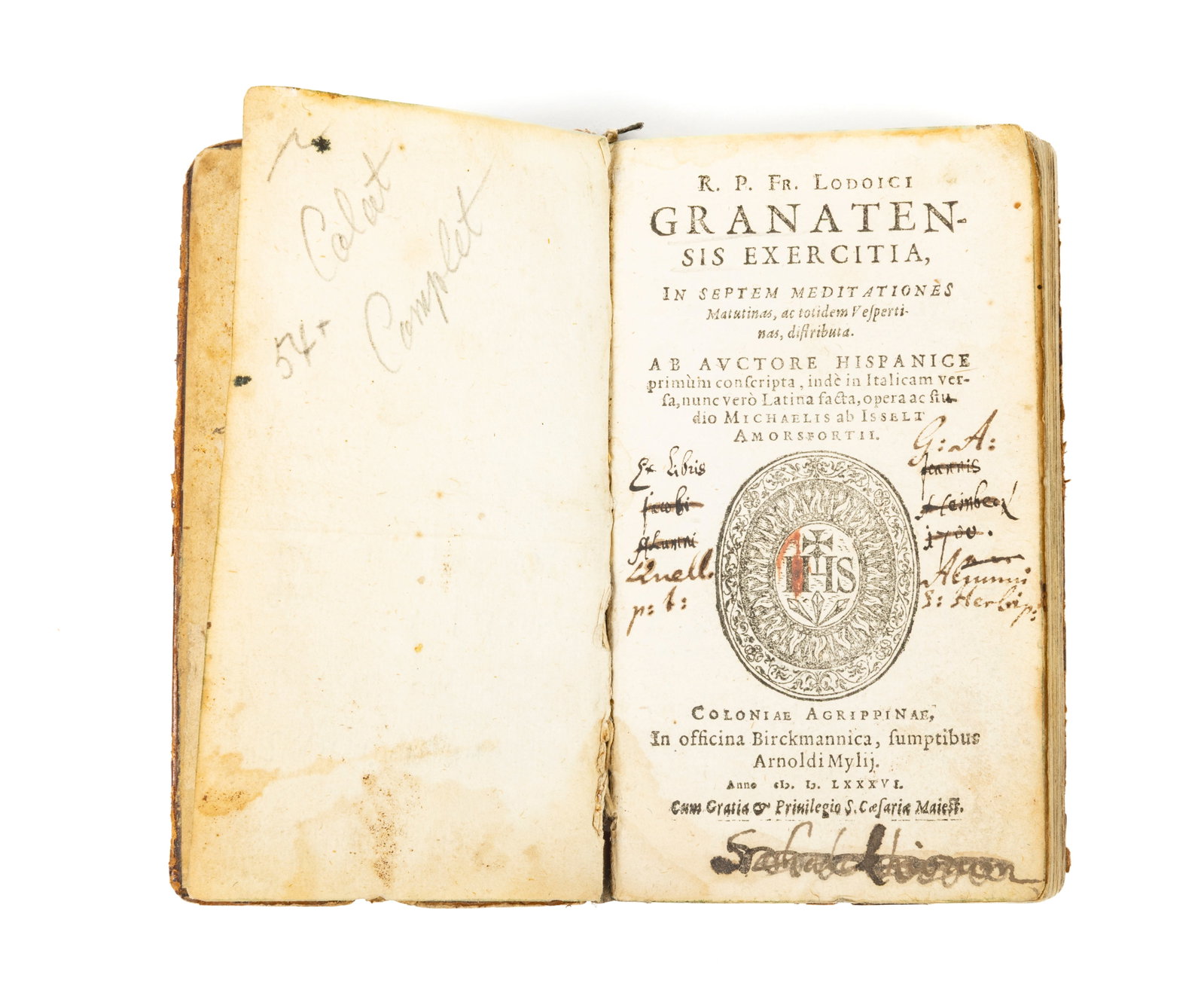R. P. Fr. Lodoici Granatensis Exercitia, in… (1 of 2)