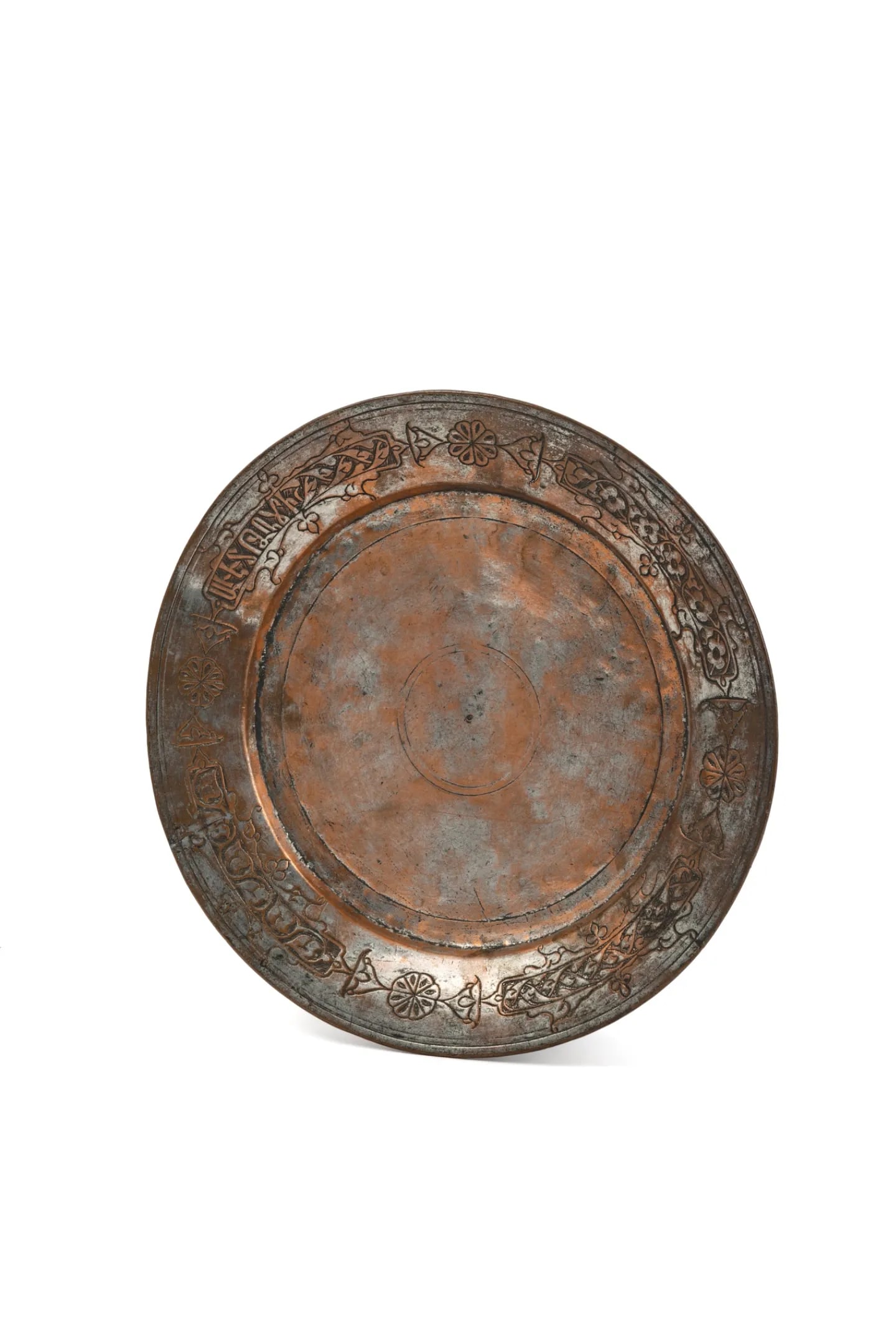 Large tinned copper plate, 1671 (1 of 1)