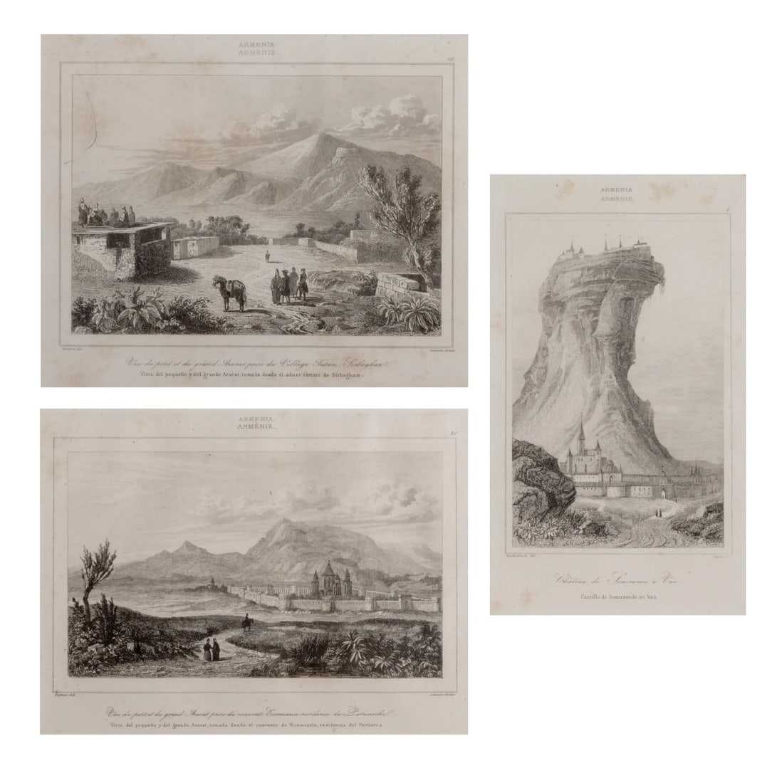 Three steel engravings on Armenia (1 of 1)