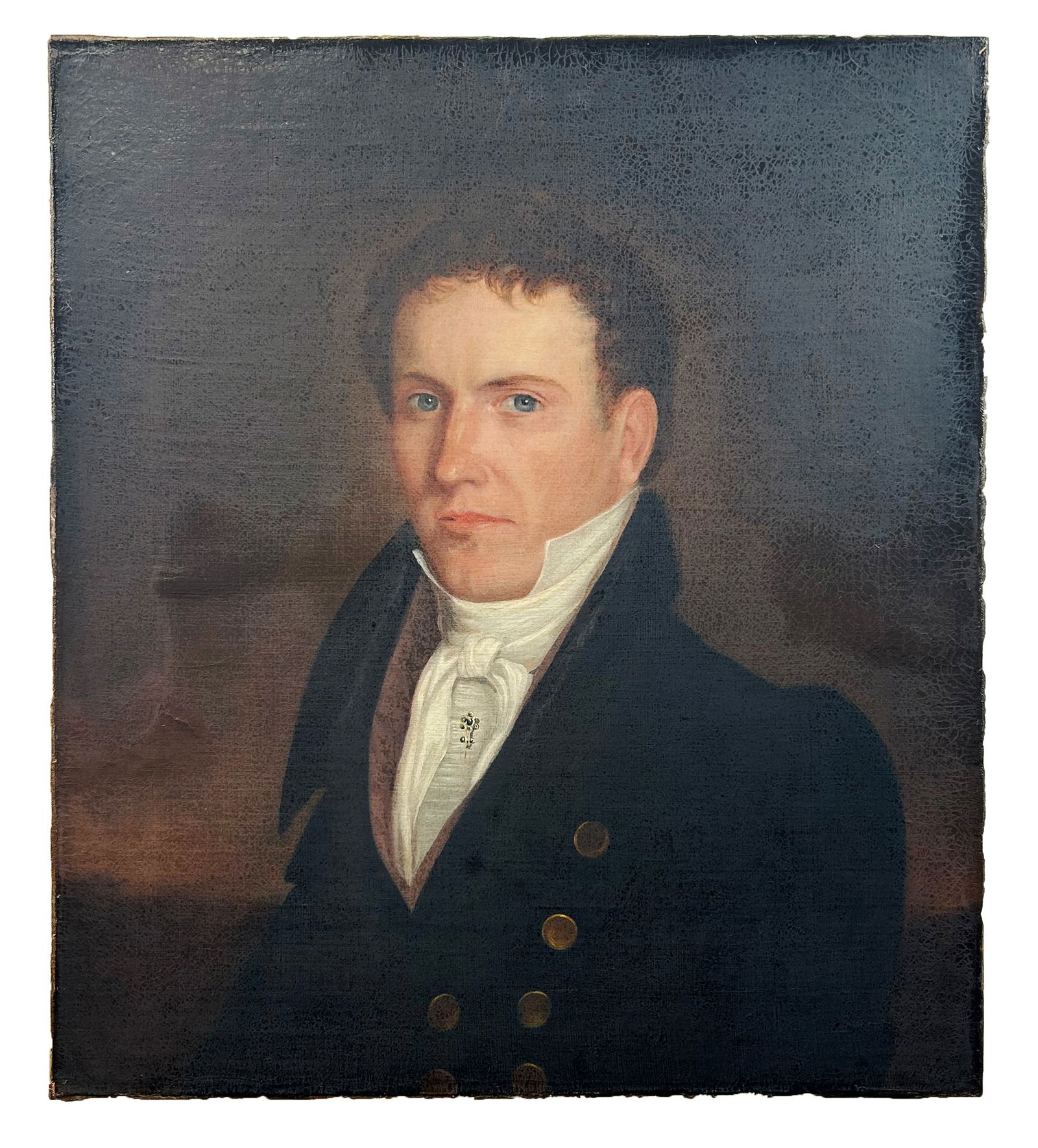 Early 19th Century Oil Painting Portrait of a Man in Colonial Dress (1 of 4)